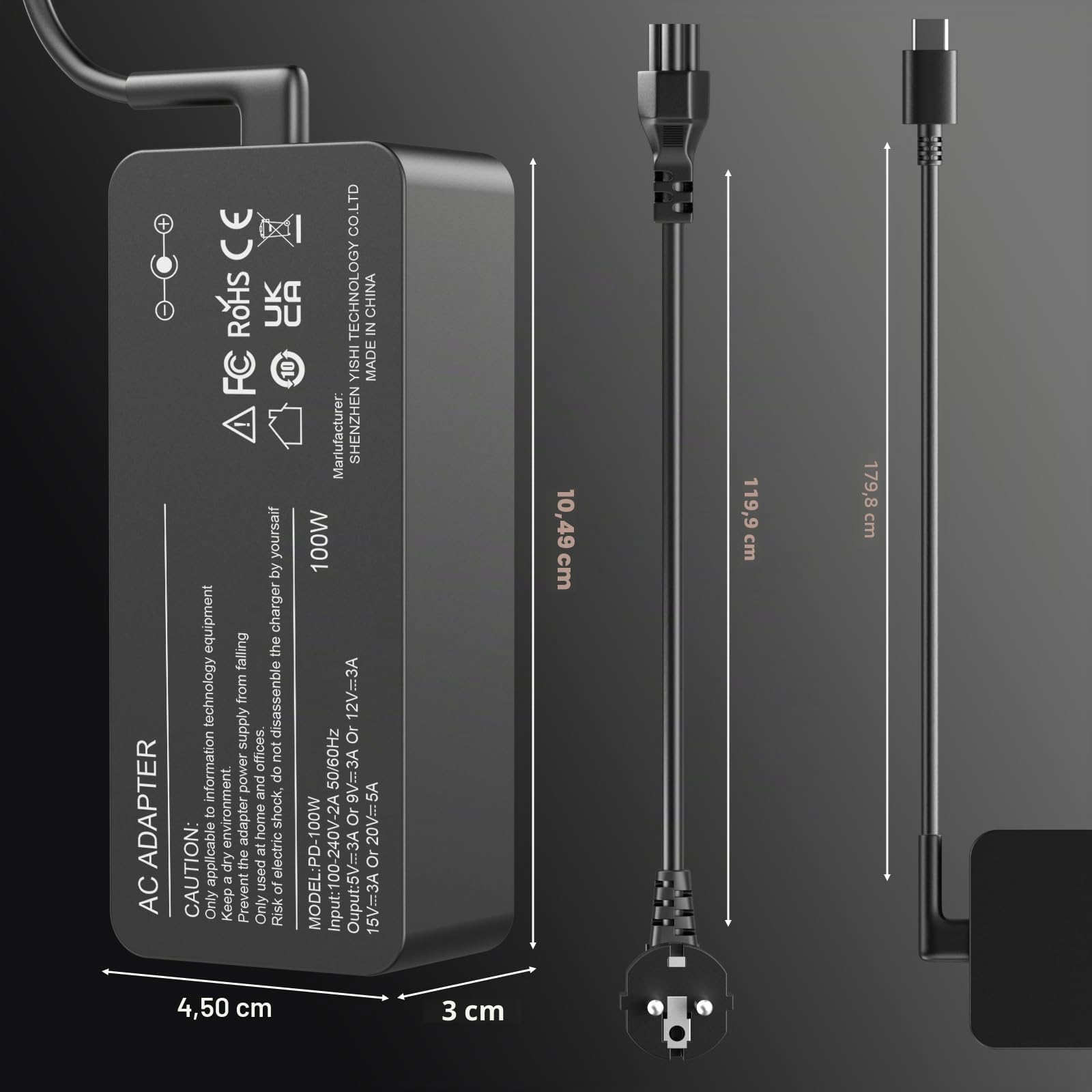 Alimentatore di rete per computer portatile