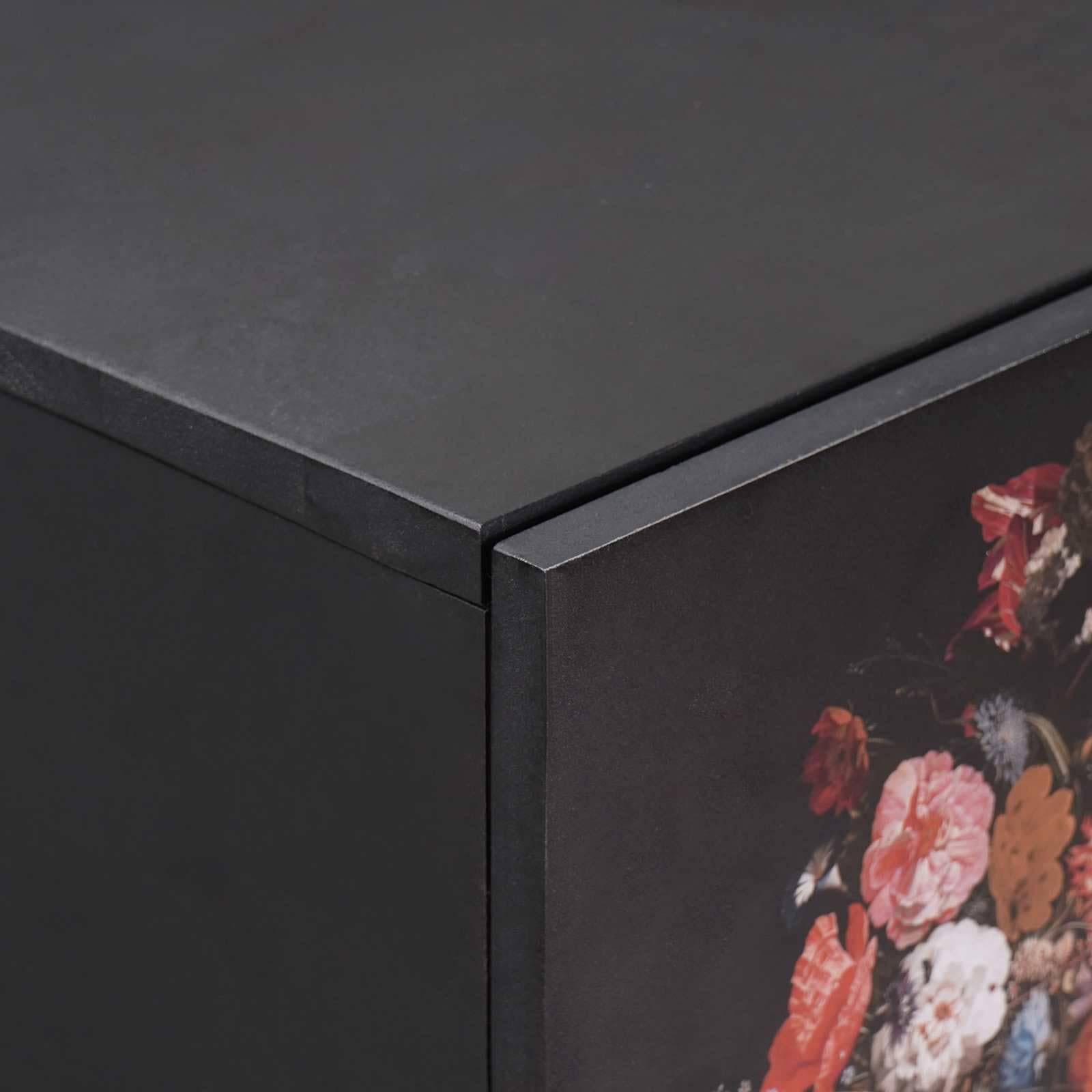 Armadio alto, multicolore, 40 x 33,5 x 110 cm, in legno massello di mango