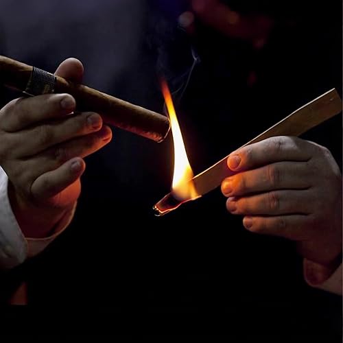 Miniatura 4 de 70 encendedores de cigarros de cedro español, tiras de madera de primera calidad para iluminar cigarros y tuberías, accesorios de humidor para cajas