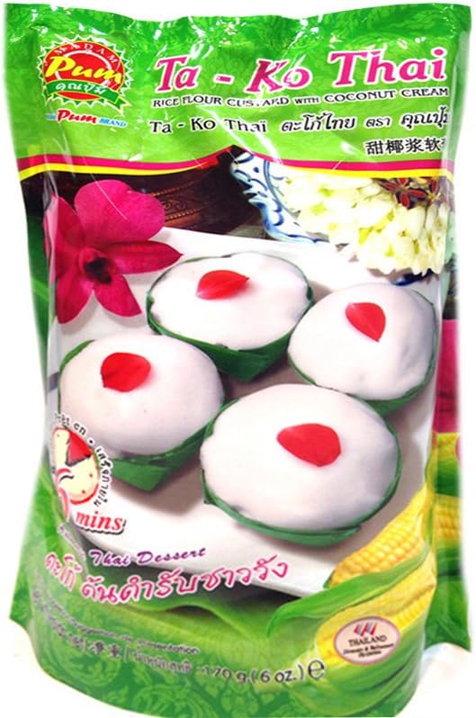 Ta Ko Thai (Rice Flour Custard with Coconut Cream) - 6oz (Pack of 1)