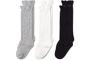 Baby Cotton Knee Highs with Ruffle