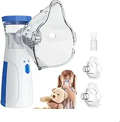 Inalador Ultrassônico Portátil – Nebulizador Silencioso e Recarregável para Crianças e Adultos, Alívio Rápido