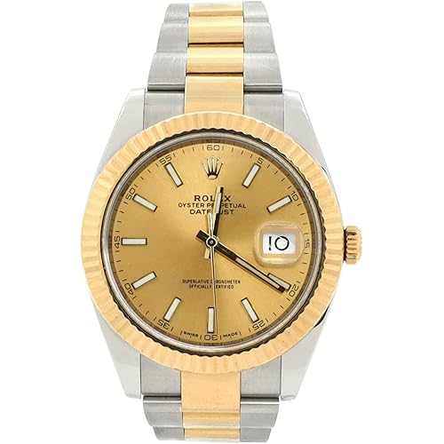 Rolex, Pre-Loved Oyster Perpetual Datejust Automatic Watch Stainless Steel and Yellow Gold 41