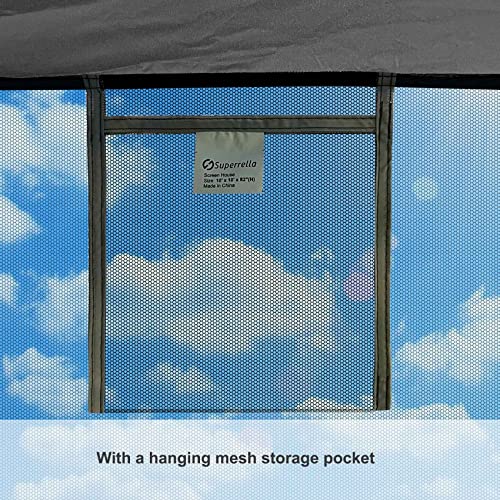 Screen-House-10x10-Ft-Square-Camping-Canopy-Tent-Sun-Shade-Gazebo-Shelter-Perfect-for-Outdoor-Activities-Shale-Gray