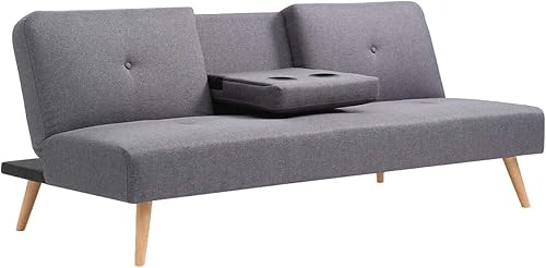 AC Pacific Hobbs Gris Futón Sofá-cama