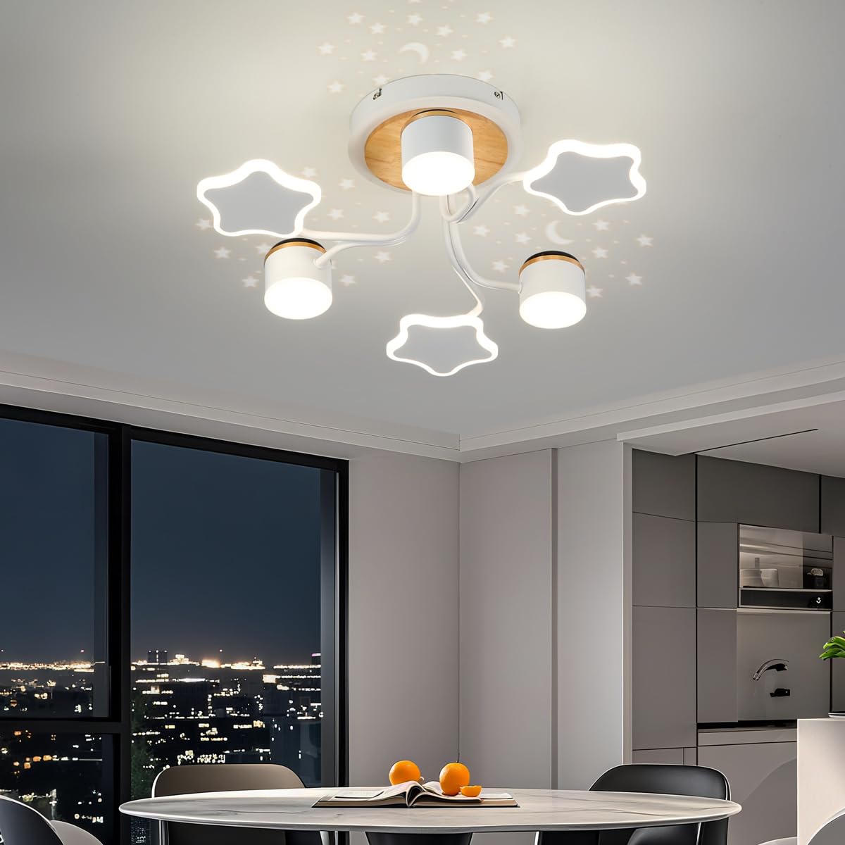 Deckenlampe LED 60cm Sternenhimmel mit Fernbedienung dimmbar 3000-6500K Nachtlicht Timer