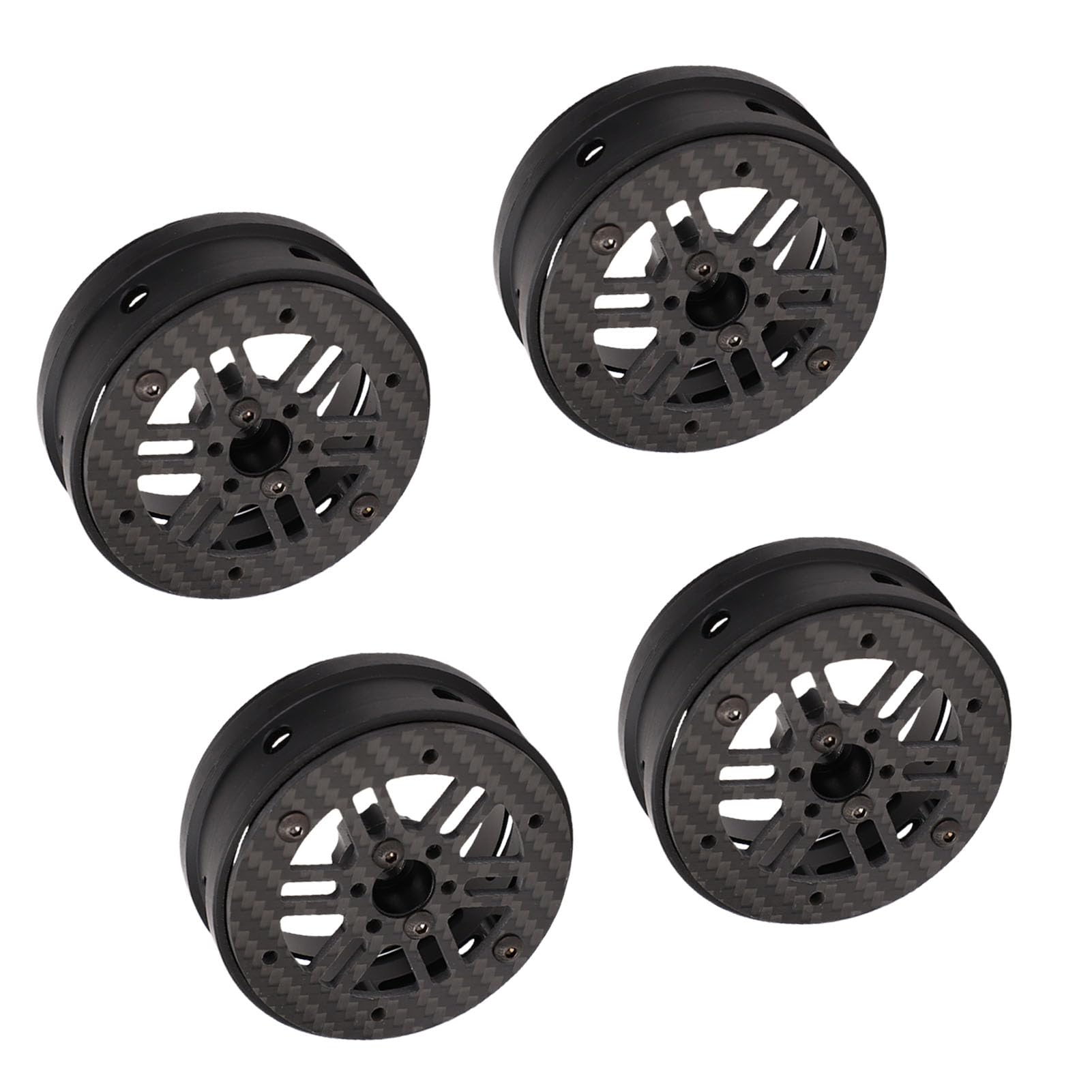 Piasty kół Samochodu RC Premium w Skali 1/10 Zestaw 2,2 Cala z Włókna Węglowego do Samochodów Wspinaczkowych i Hobbystów