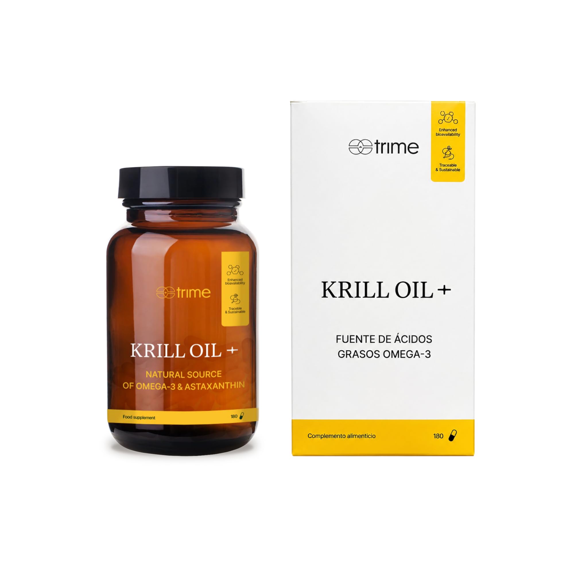 Olio di Krill Antartico Omega 3 180 Capsule 805 mg con Astaxantina