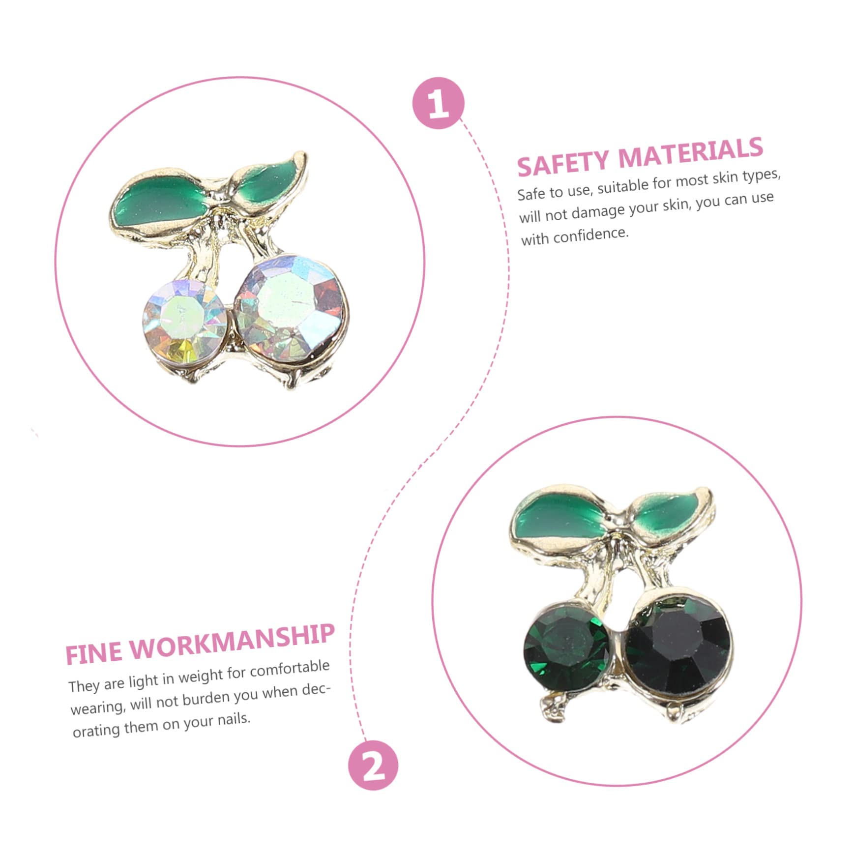 Mipcase 120pezzi Charm Per Unghie Con Cristalli Di Decorazioni Eleganti Per Nail Art Accessori Per Unghie Strass Per Feste e Occasioni Speciali