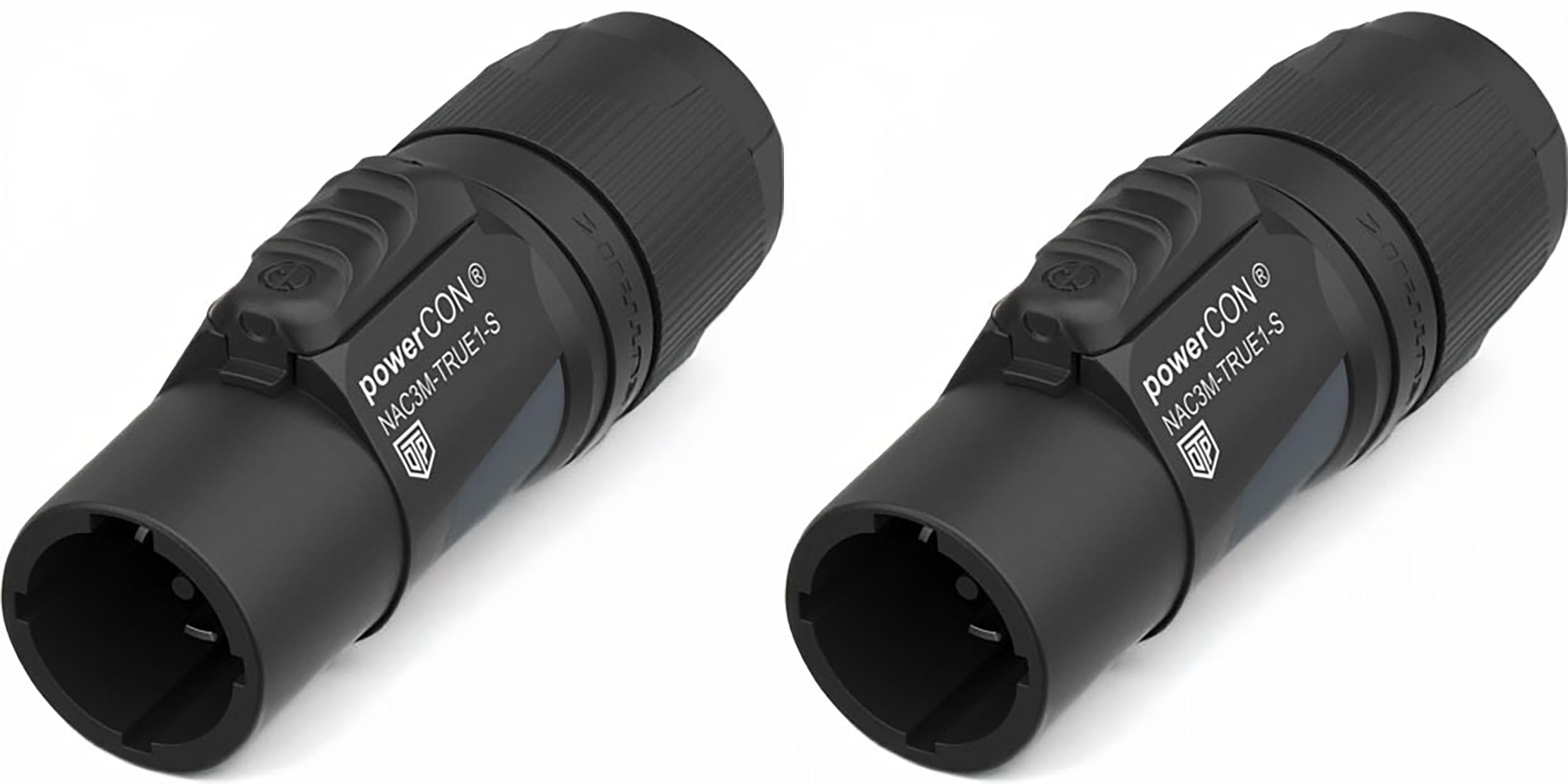 2 Pack NEUTRIK NAC3M-TRUE1-S 20A True1 Power in Locking Cable Mount