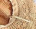 Summer Beach Sun Straw Hats for Women Ladies Wide Brim Lace Bow Floppy Packable Travel Bucket Hats UPF 50+ Crushable UV Fishing Cap Foldable Sun Protection Hat Light Brown