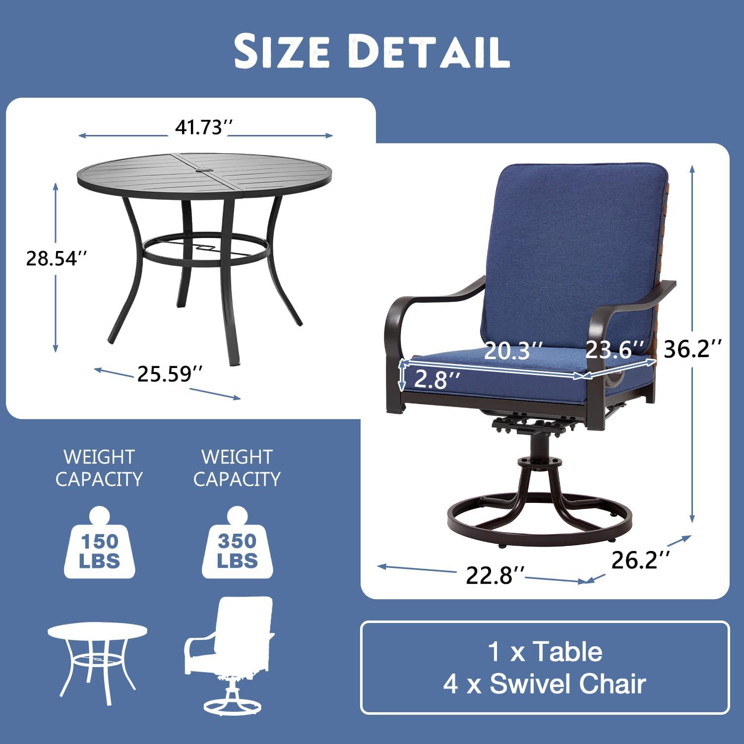 Elevate Your Outdoor Experience: MELLCOM 5-Piece Dining Set Review