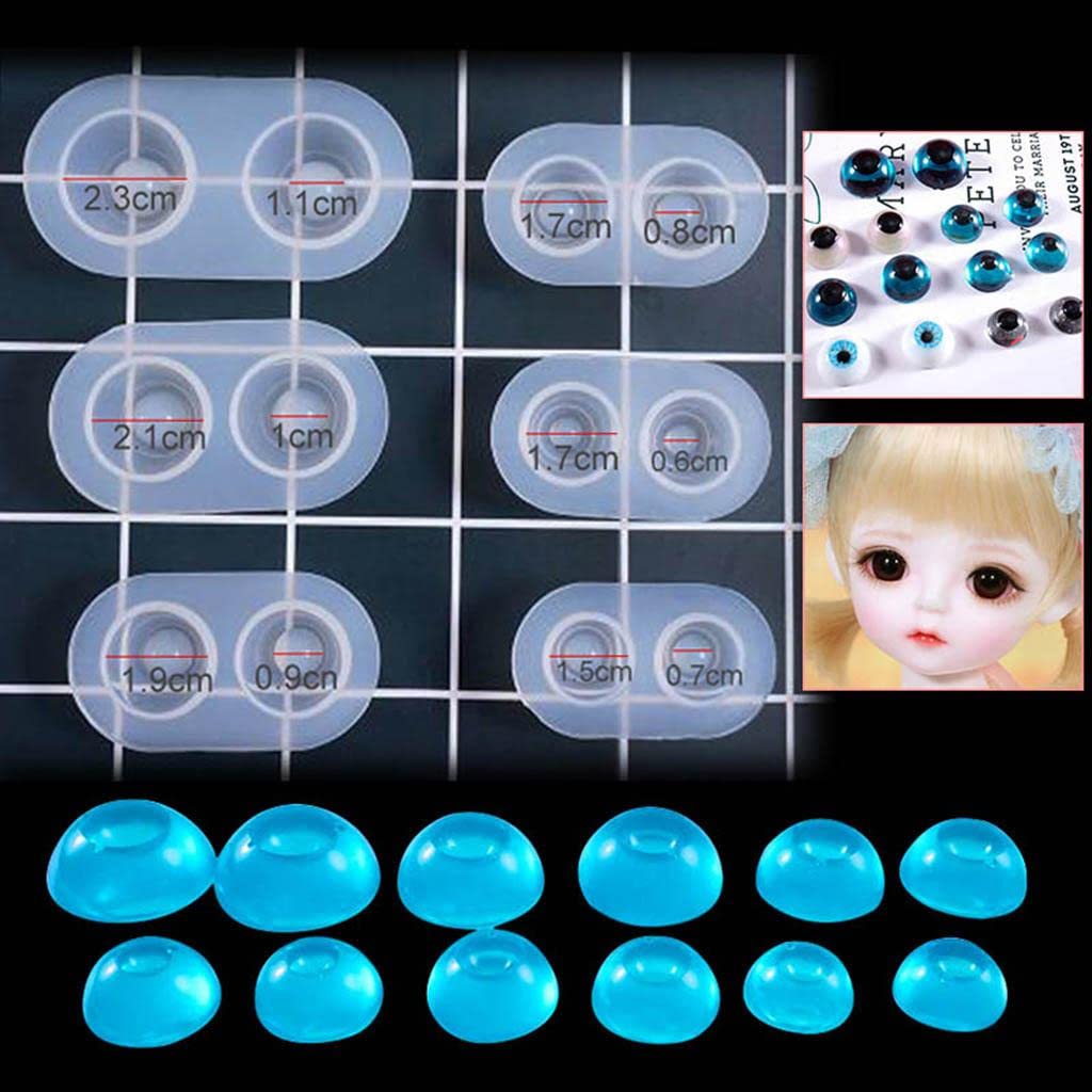 CALANDIS™ 6pcs Beads Silicone Mold BJD Doll Eye Mould Jewelry Mould Resin Craft Tools | Supplies | Doll Making & Repair | Dolls-picture-21