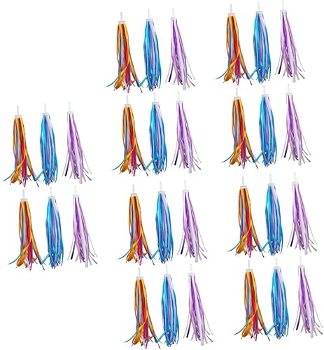 Miniatura 1 de BESTOYARD 30 pcs Bicycle Ribbon Kids Bikes Kids'+Bicycles Bikes for Kids Bike Streamers for Girls Hand Girl Bike Steamer Kids Favor Kids Bike Decor