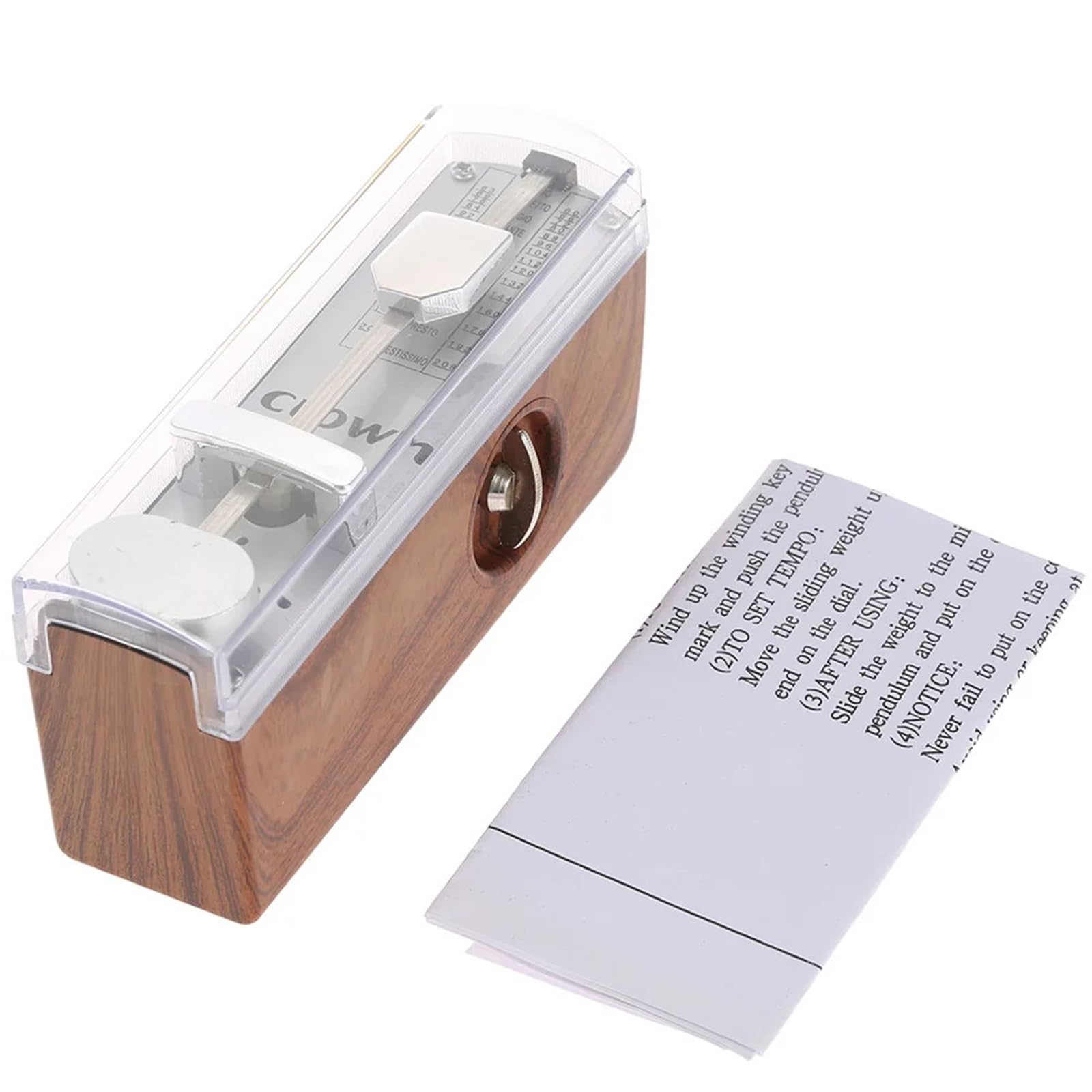JX-V Metronom mechaniczny, uniwersalny metronom o wysokości 11 cm do fortepianu, gitary, skrzypiec, ukulele, chińskiej cytary, instrumentu muzycznego. (Red)