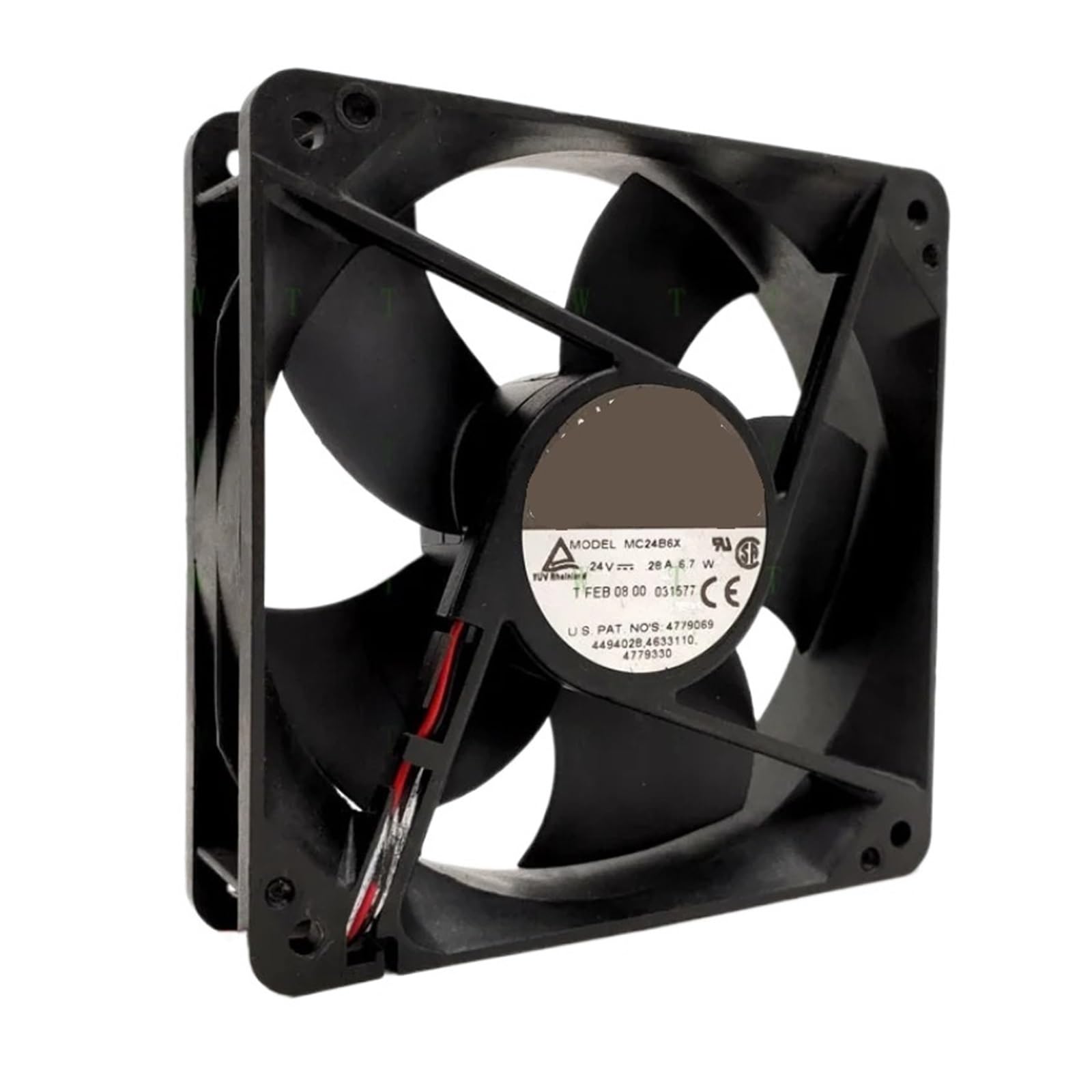 Fcarumiqp One Color Fan Mc24b6x 24V 0.28A 12032 12Cm 2 Wire Inverter Cooling