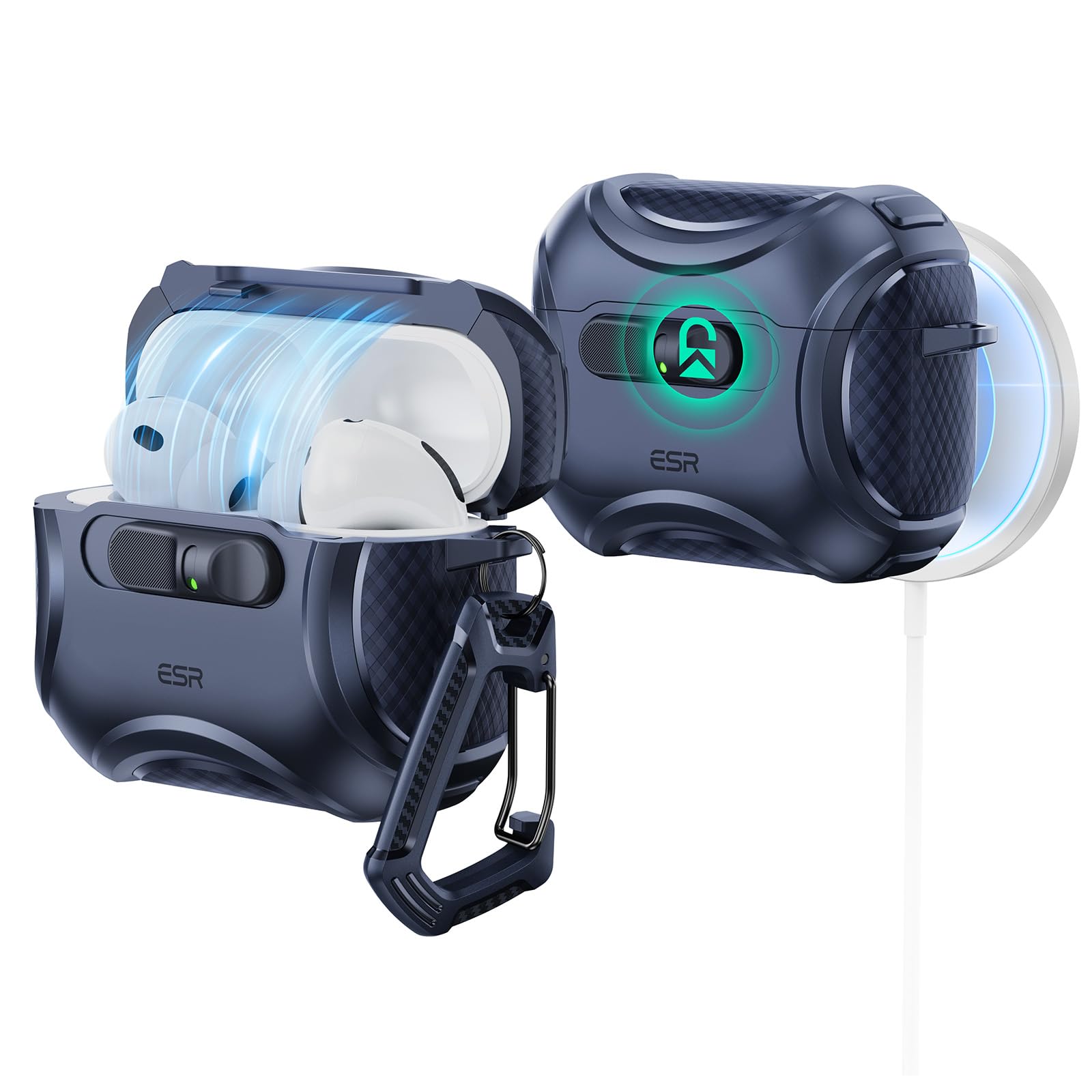 Amazon | ESR AirPods Pro3 ケース（2025）MagSafe充電 USB-Cケーブル