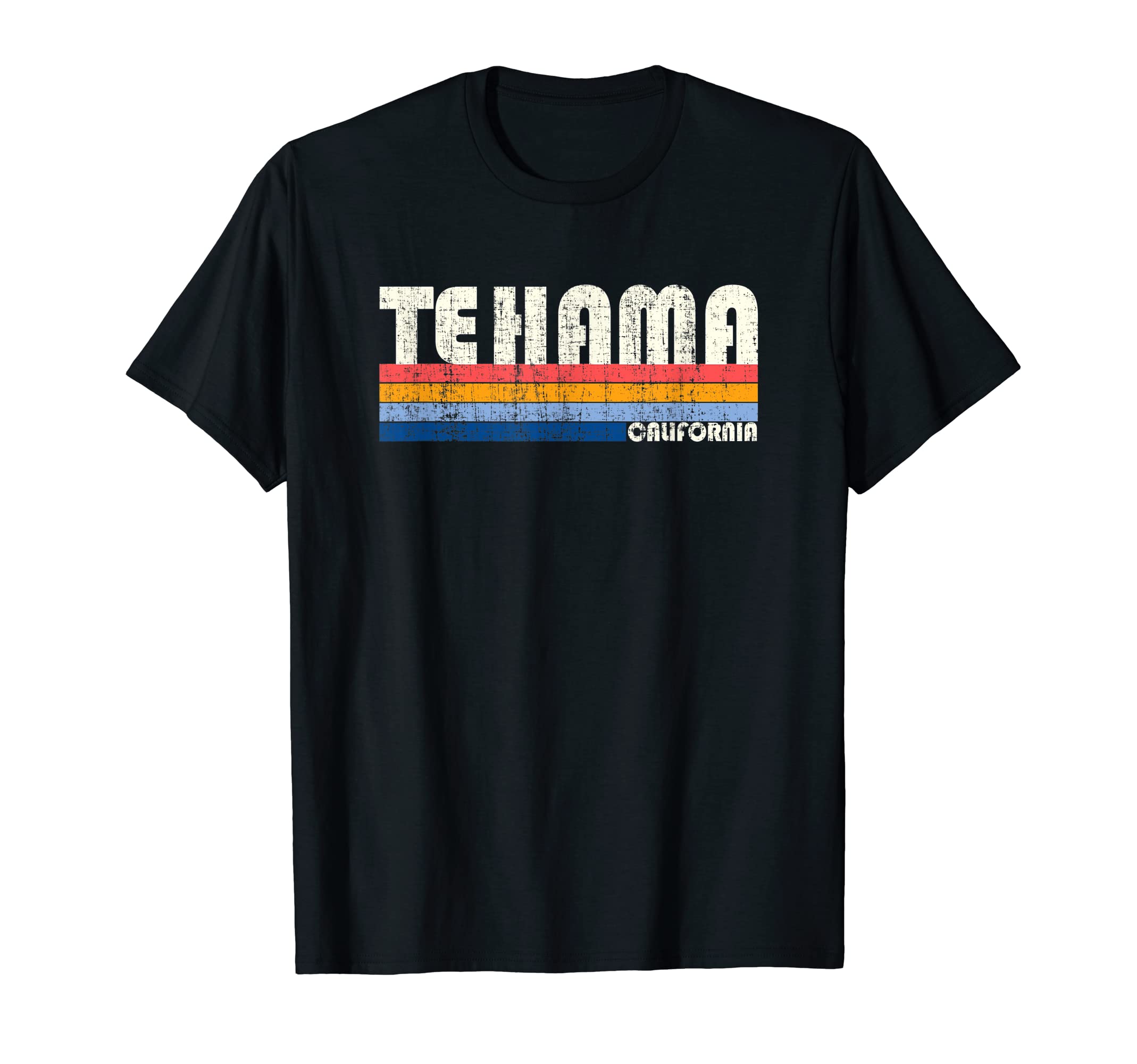 Retro Vintage 70s 80s Style Tehama, CA T-Shirt