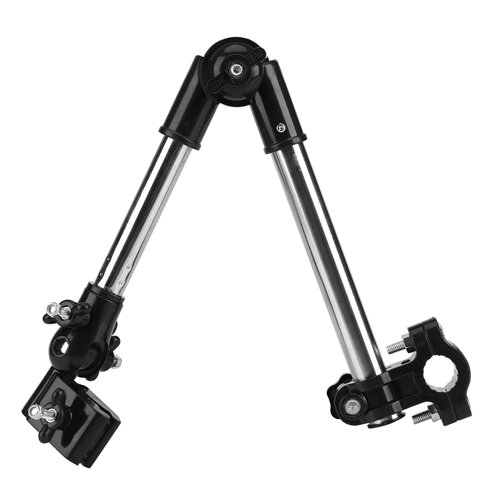 Fabater Soporte para Paraguas, Soporte de Soporte de Montaje Elástico para Paraguas de Bicicleta Ajustable de 360 ​​°, Abrazadera de Paraguas para Bicicleta, Manillar de 0,79-0,98