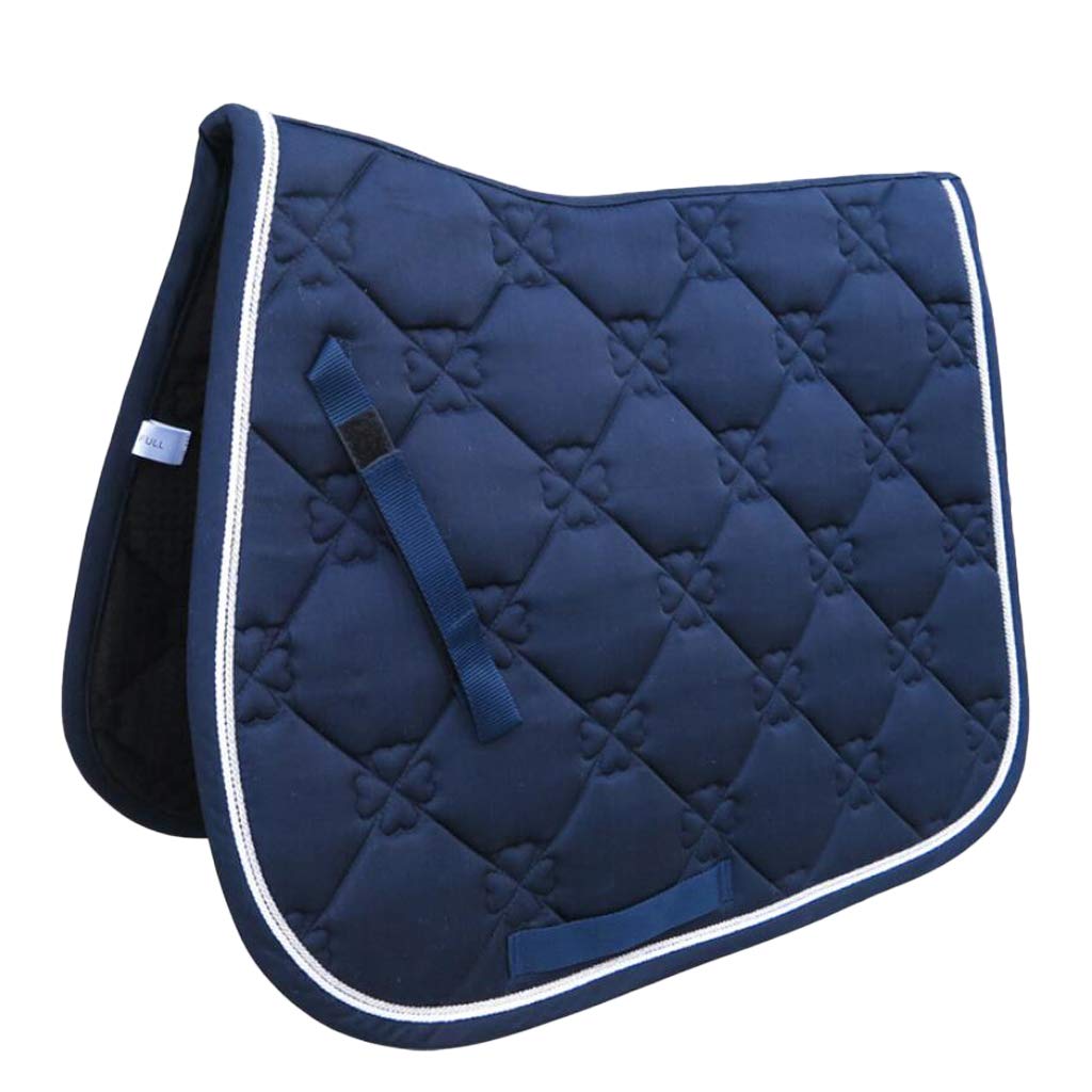 Mantilla amortiguadora ecuestre， Mantilla inglesa acolchada cuadrada de algodón for montar a caballo, cómoda, color azul