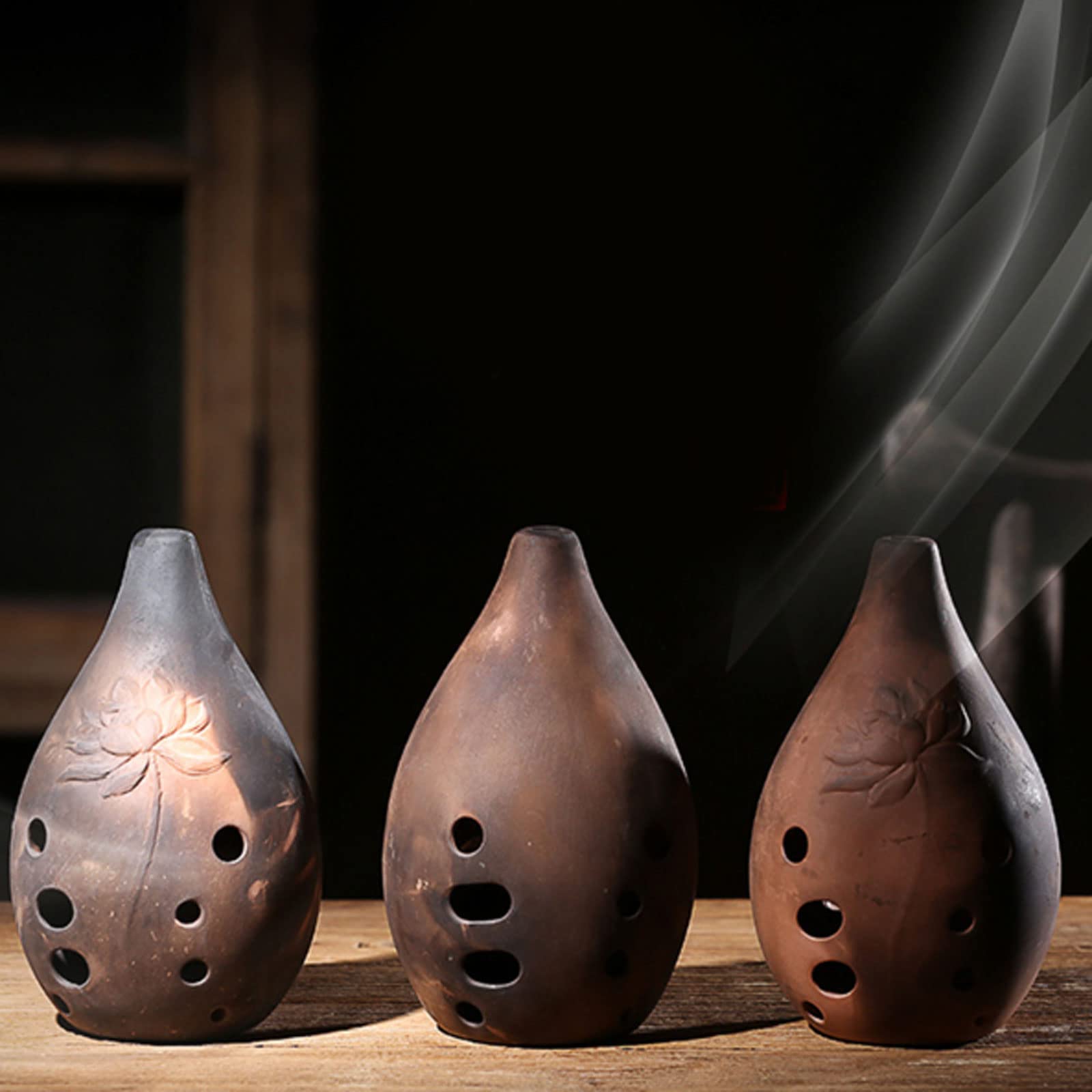 flet bambusowy, Chiński instrument ceramiczny z otworem, starożytny muzyczny Shakuhachi Dizi, profesjonalny gliny