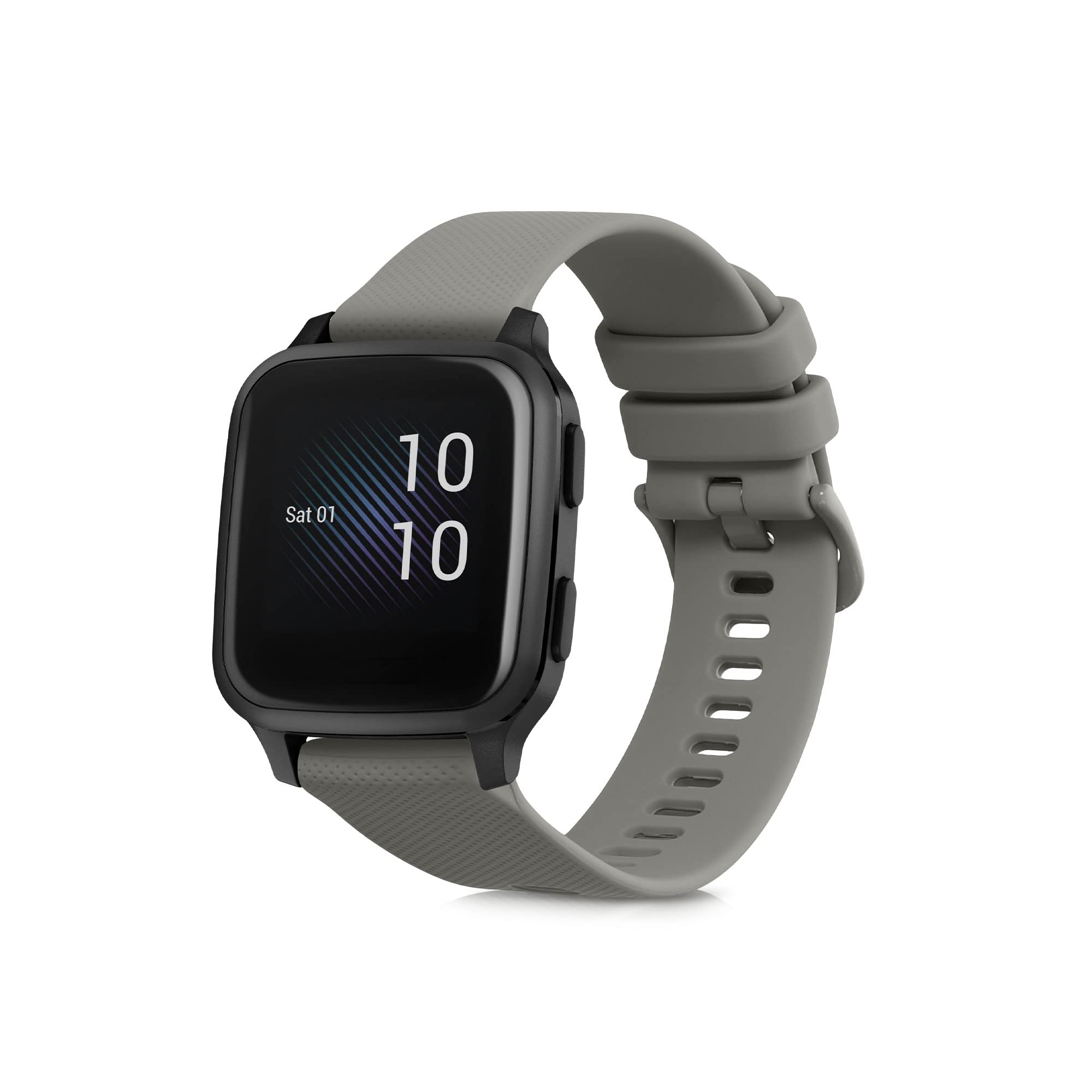 kwmobile Bransoletka zastępcza kompatybilna z Garmin Venu Sq Music / Sq bransoletka fitness z silikonu w kolorze czarnym