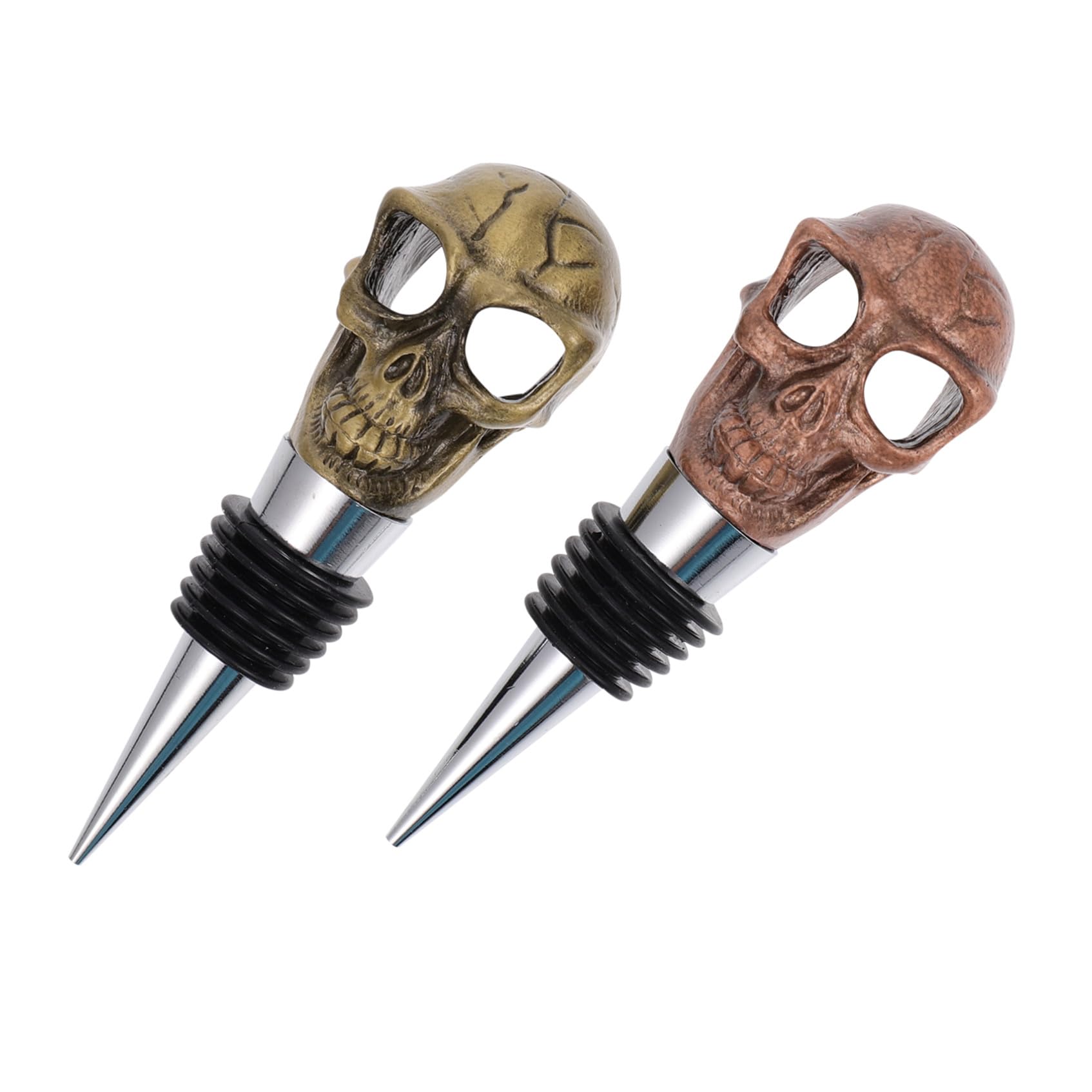 IMIKEYA 2 Sätze Flaschenverschluss Stopper Gestell Spender Kühler Flaschenkorken Flaschenstöpsel Verschlussstopfen Für Weinflaschen Weinverschluss Aluminiumlegierung 2 Stück * 2