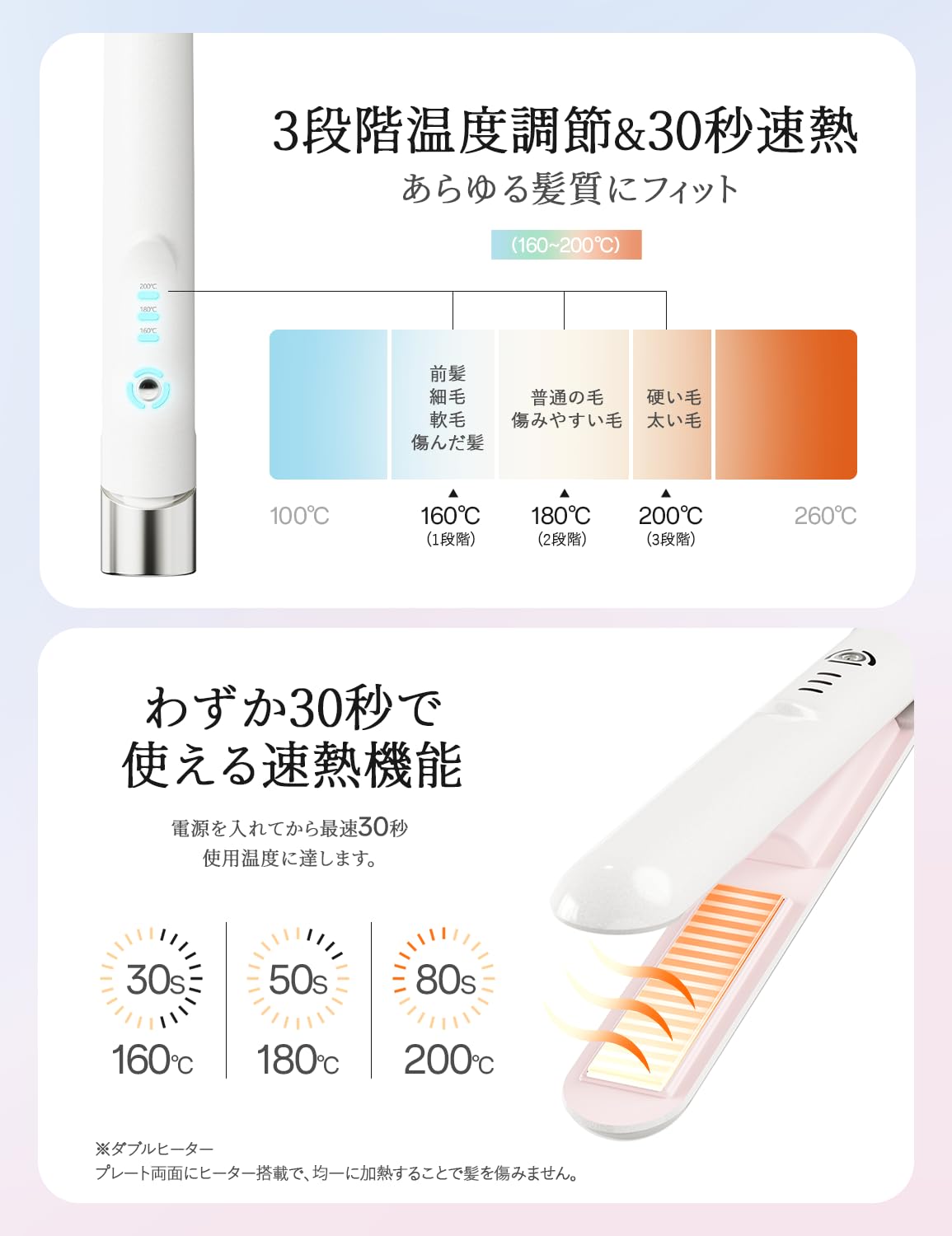 Amazon | Zimaka ヘアアイロン コードレス 2way カール/ストレート【30