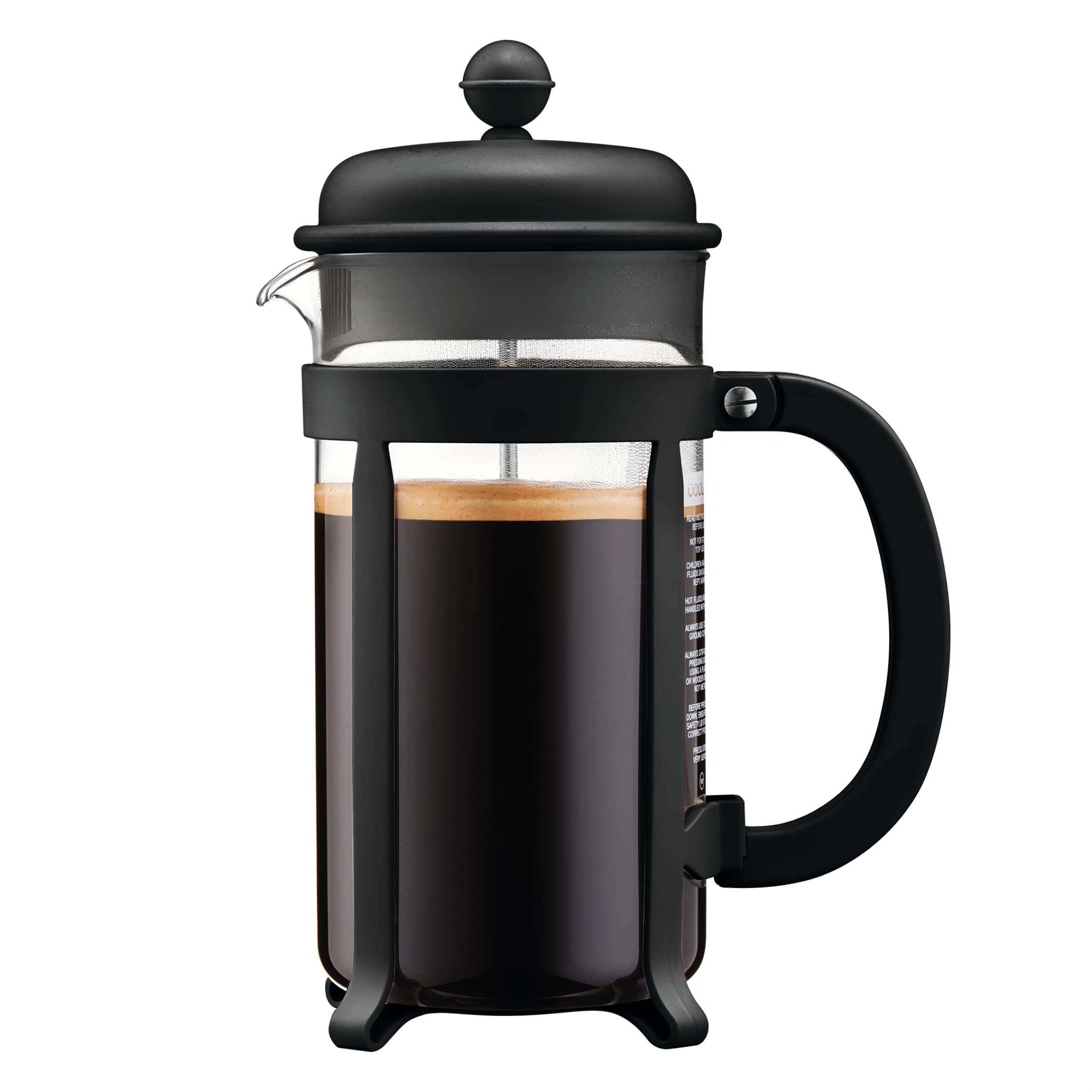 BODUM JAVA Plastikowy ekspres do kawy, oprawka i pokrywka, 8 filiżanek, 1,0 l, w SAN