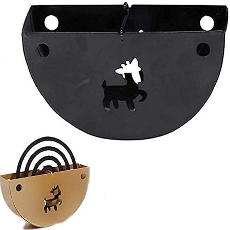 Amazon Co Jp Enmnm 蚊取り線香入れ おしゃれ 蚊取り線香ホルダー かわいい 蚊取り線香立て キャンプ 蚊遣器 蚊取り器 蚊遣り 鉄製 室内 室外 アウトドアにも適用 虫よけ対策 和風 ブラック 鹿 ホーム キッチン