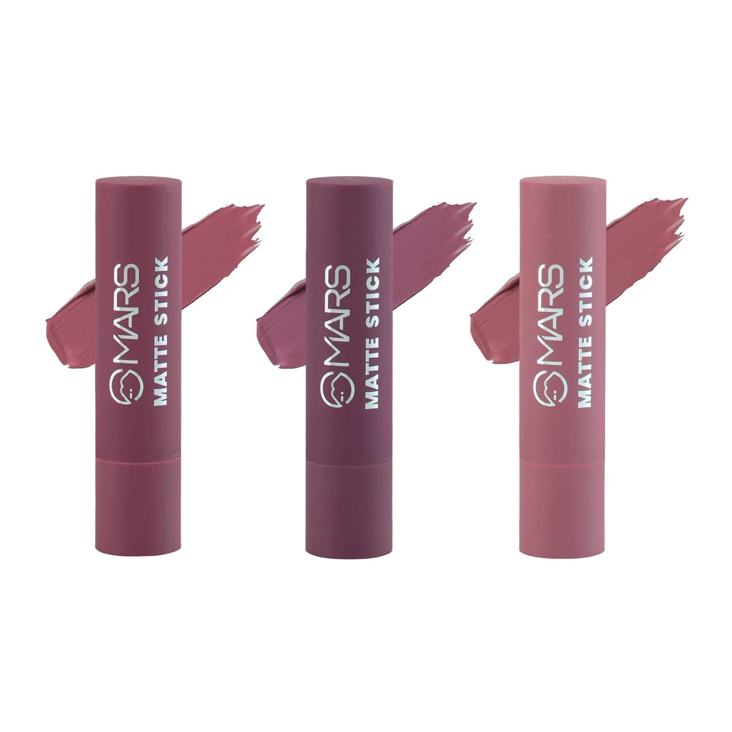 Mars Matte Lippenstift, 03 Pflaume für langanhaltendes Make-up je 3,2 g 3er Set - Bild 5 von 8