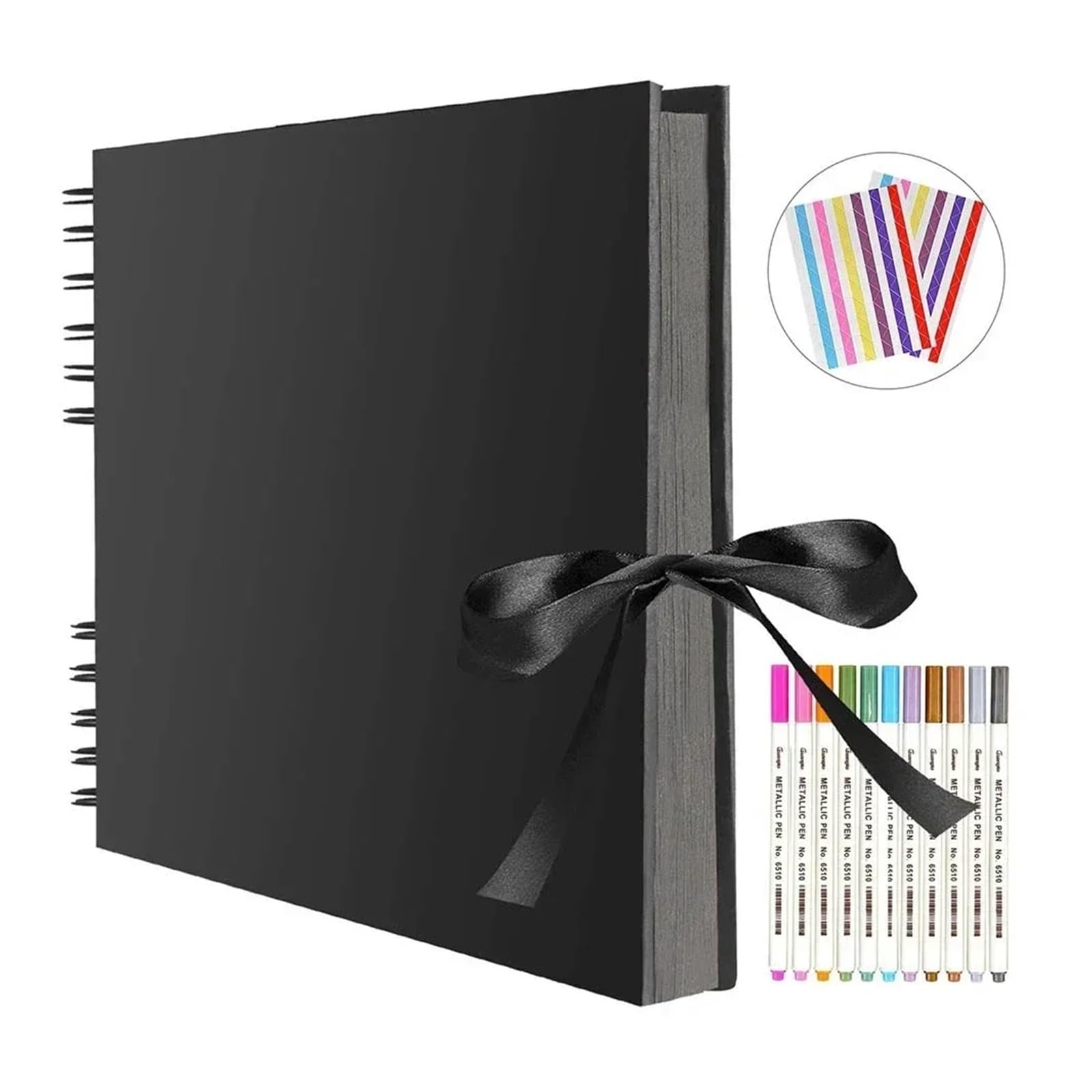 Album Photo Scrapbooking Album Photo 40/80 Pages 80 Pages Noires Livres de Souvenirs A4 Papier Artisanal Scrapbooking DIY Photo Mariage(Light Green)