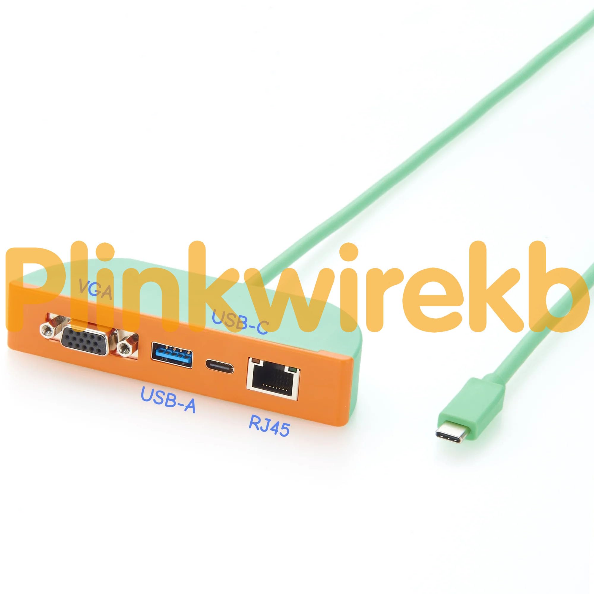 PCM-KW-573 Adaptateur multiport USB-C vers VGA USB-A USB-C RJ45 (1,5 m)