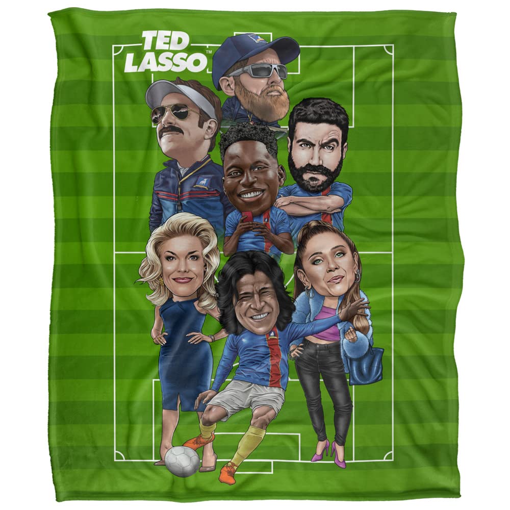 TED LASSO Silky Touch super miękki koc narzuta, 152 x 127 cm