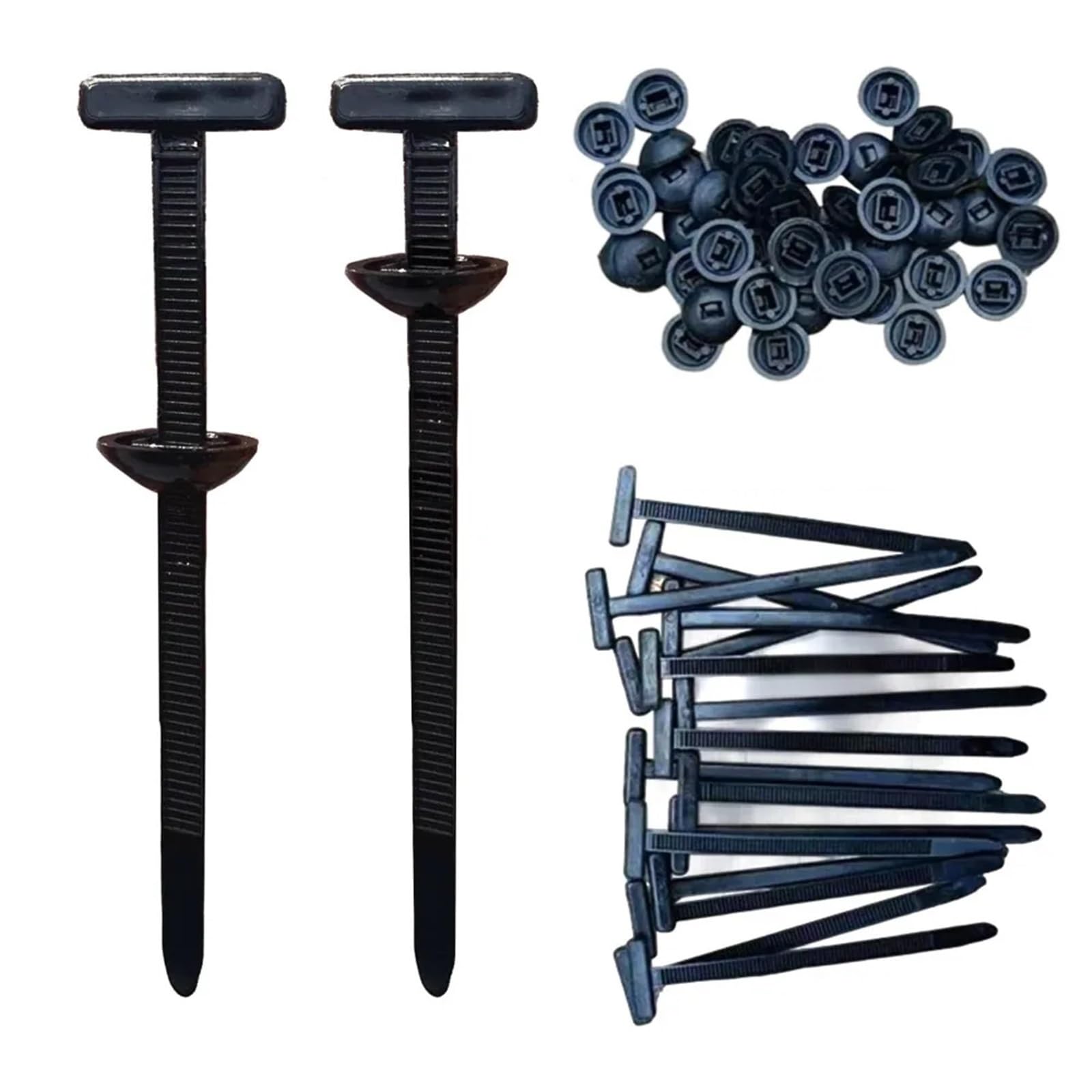 Lot de 1 000 boucles universelles en nylon pour serre-câbles - 200/500/1000 pièces - Multifonctions - Autobloquantes - Robuste - Pour les réparations de voitures et les réparations rapides - Noir