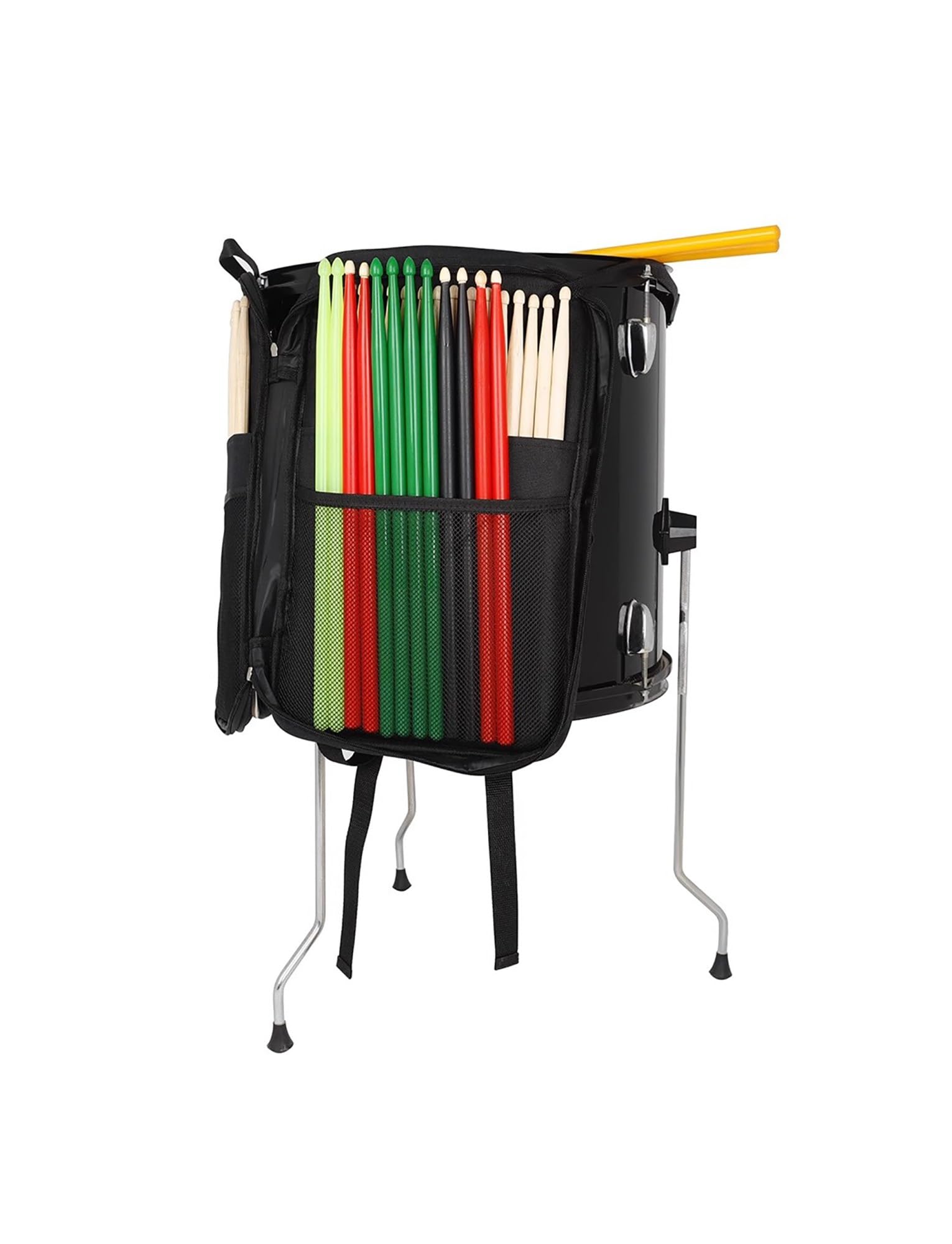 Drumstick Bag for Storage and Transport Durable Drum Sticks Holder Portable Mallet Container Stick Storage Holder for Drummers and Percussionists