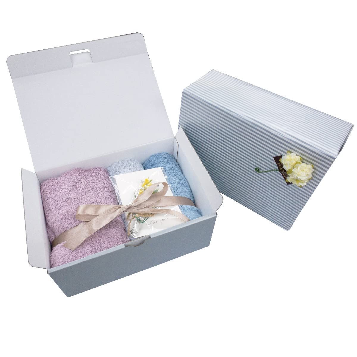 watawa Imabari Towel, Gift, Mini Bath Towel, Face Towel, Original Set, Made in Japan, 100% Cotton, Quick Drying, Lightweight, Wrapping Paper Included, Gift Box, For Inner Celebration, Wedding : Home &