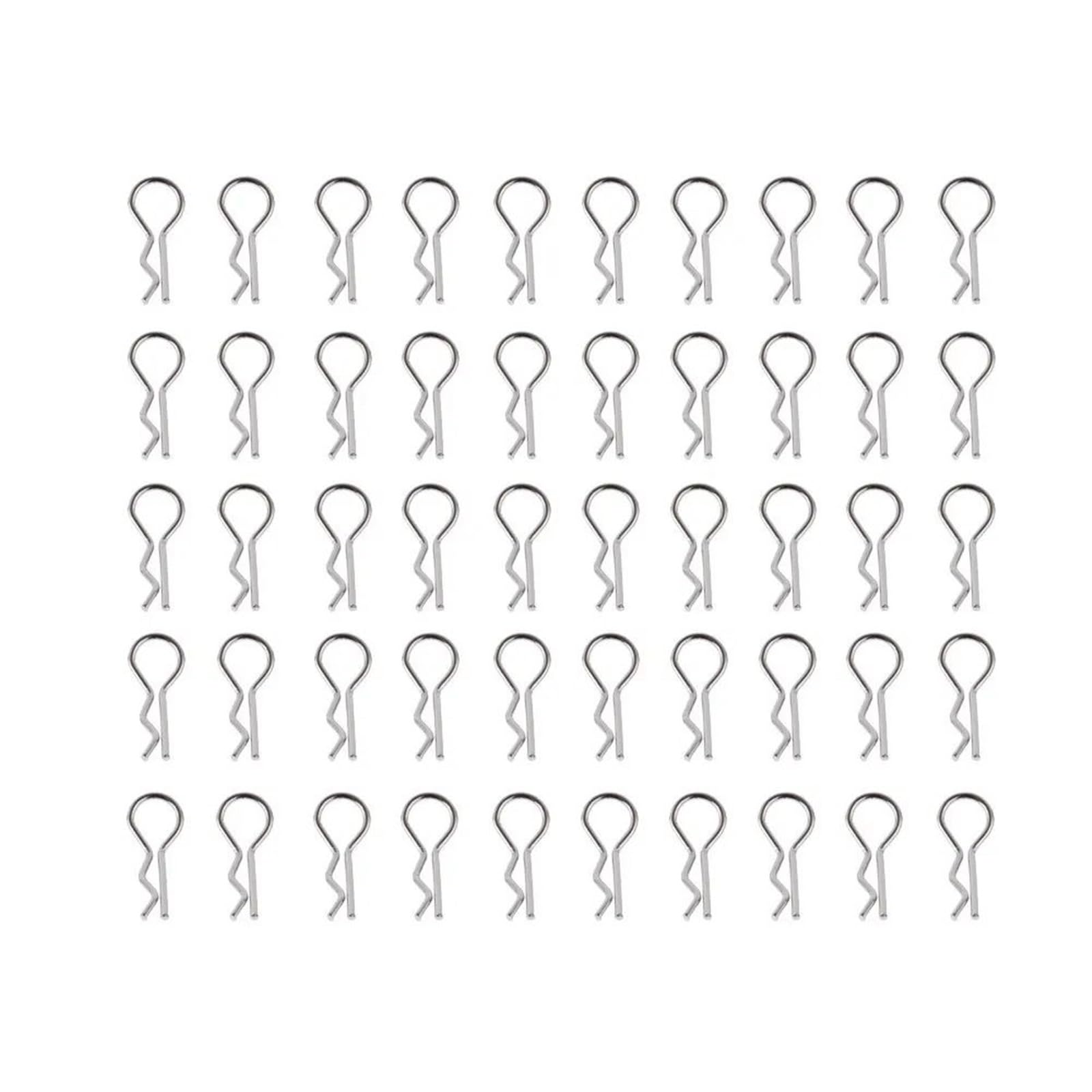 Body Shell R Clips Pins 50 Uds Metal para Piezas Mejora 1/10 RC