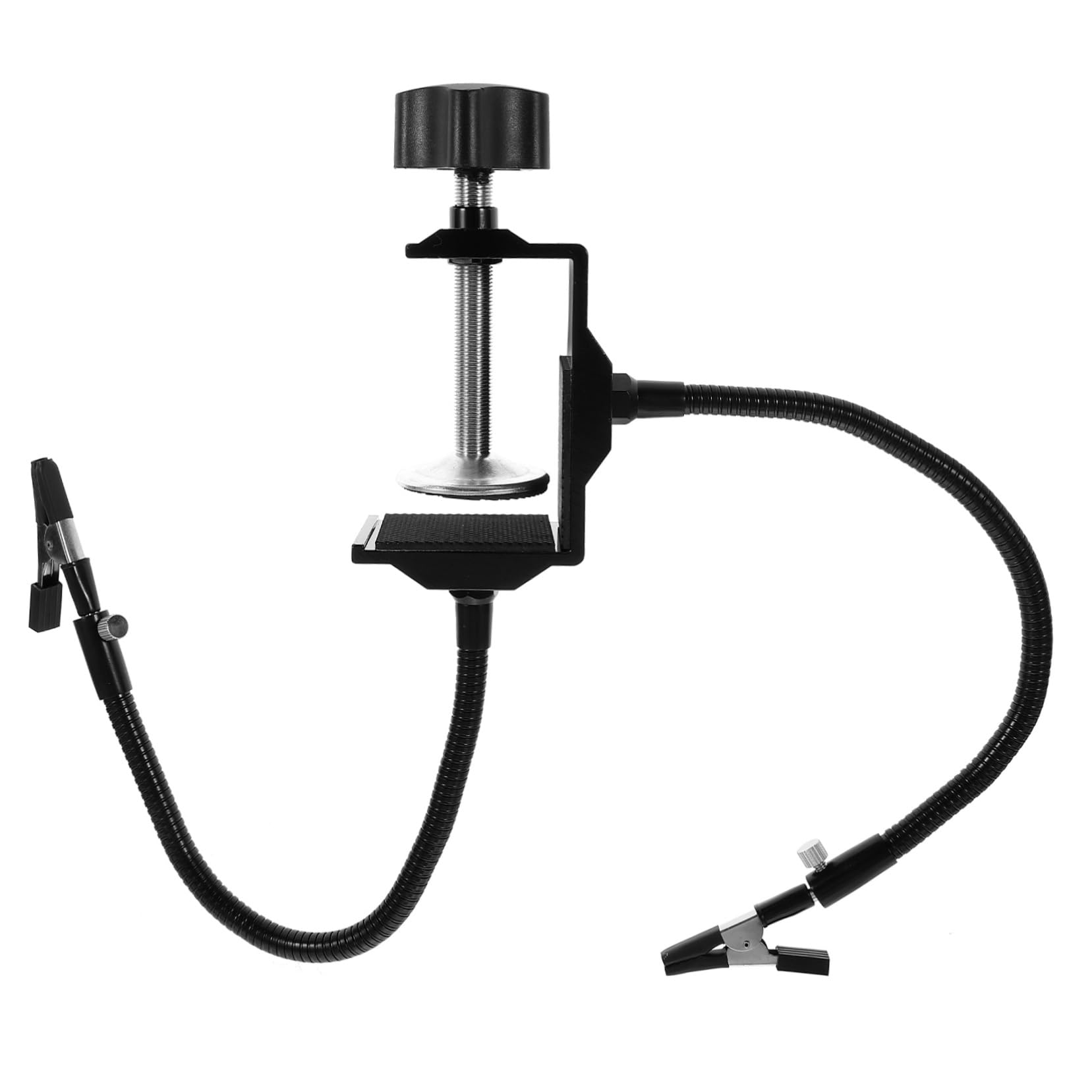 Housoutil Material Third Hand Tool Soldering Arms Gimbal Arm Metal Soldering Iron Holder Rack Soldering Iron Easy to Use Random