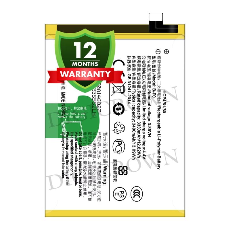 Image of Original B-F0 Battery Compatible for Vivo V11 Pro - (3400mAh) - 1 Year Warranty DF7