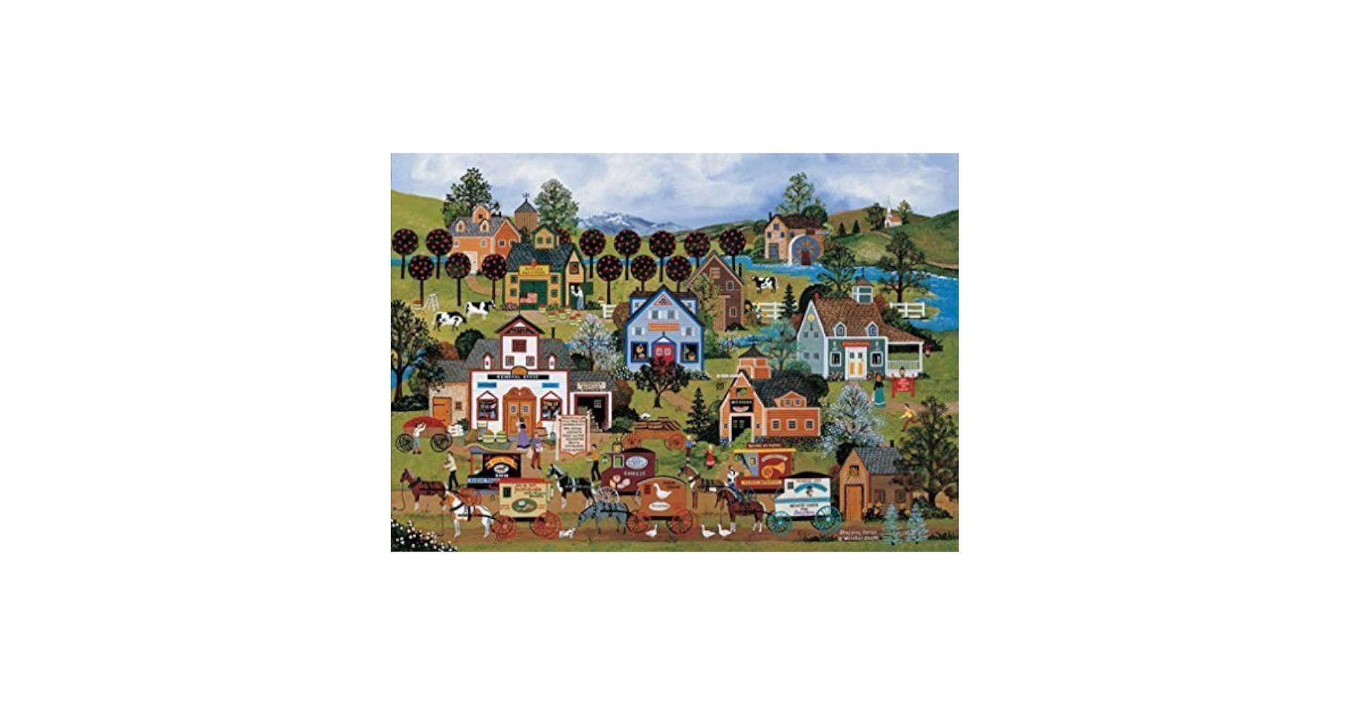 新品未開封 jane wooster scott 1000ピース　ジクソーパズル Ceaco - Jane Wooster Scott - Happy Go Lucky - 1000 Piece