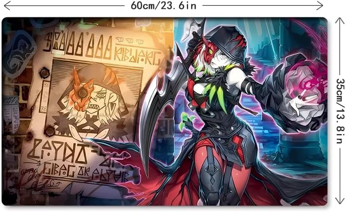 Miniatura 5 de Mlikemat Playmat TCG CCG OCG - Tapete de juego de cartas coleccionables con zonas + bolsa gratis (ZD014-064-K)