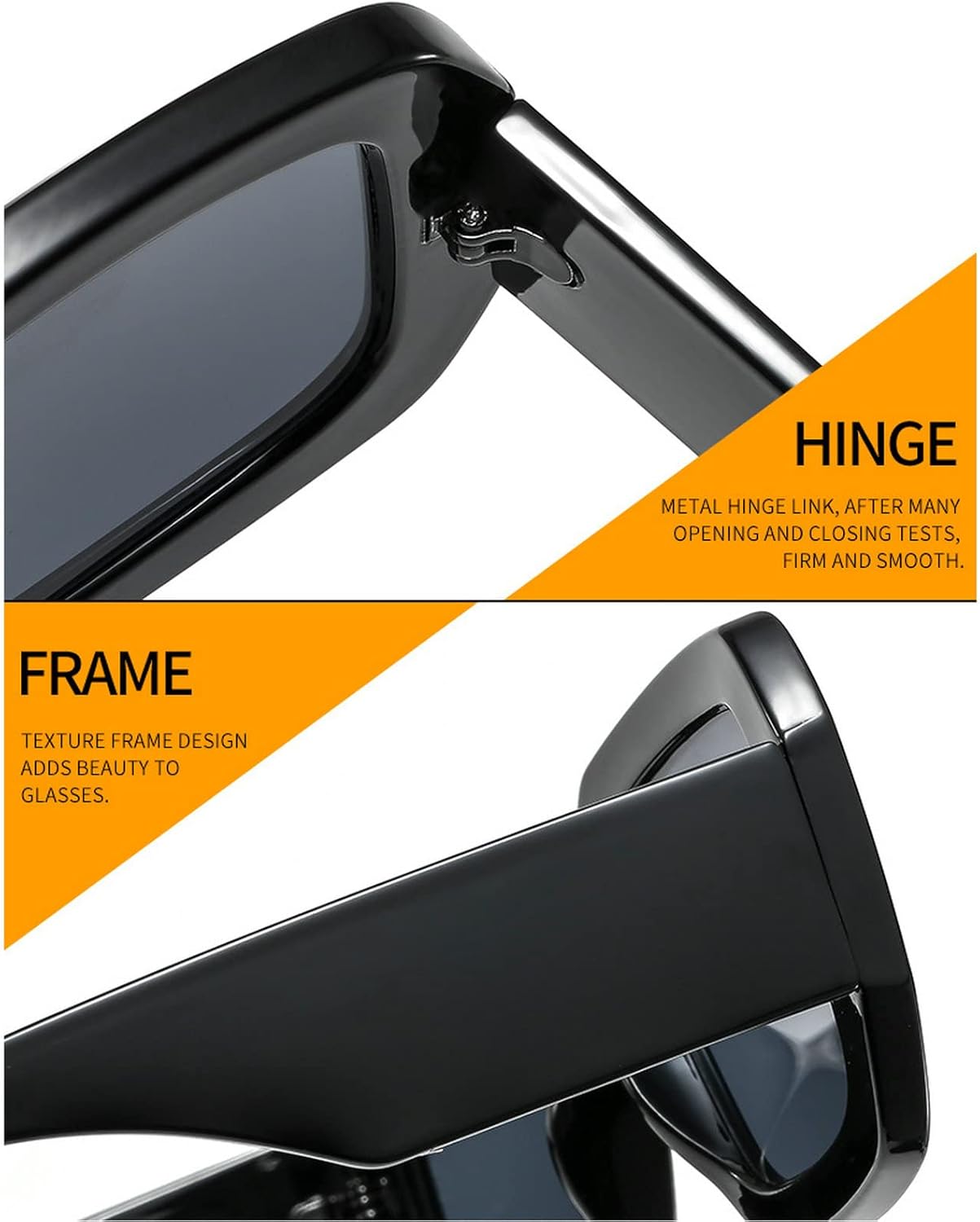 Square Sunglasses For Women Men Trendy Fashion Rectangle Sunglasses Uv Protection Retro Vintage Womens Sunglasses - Image 5