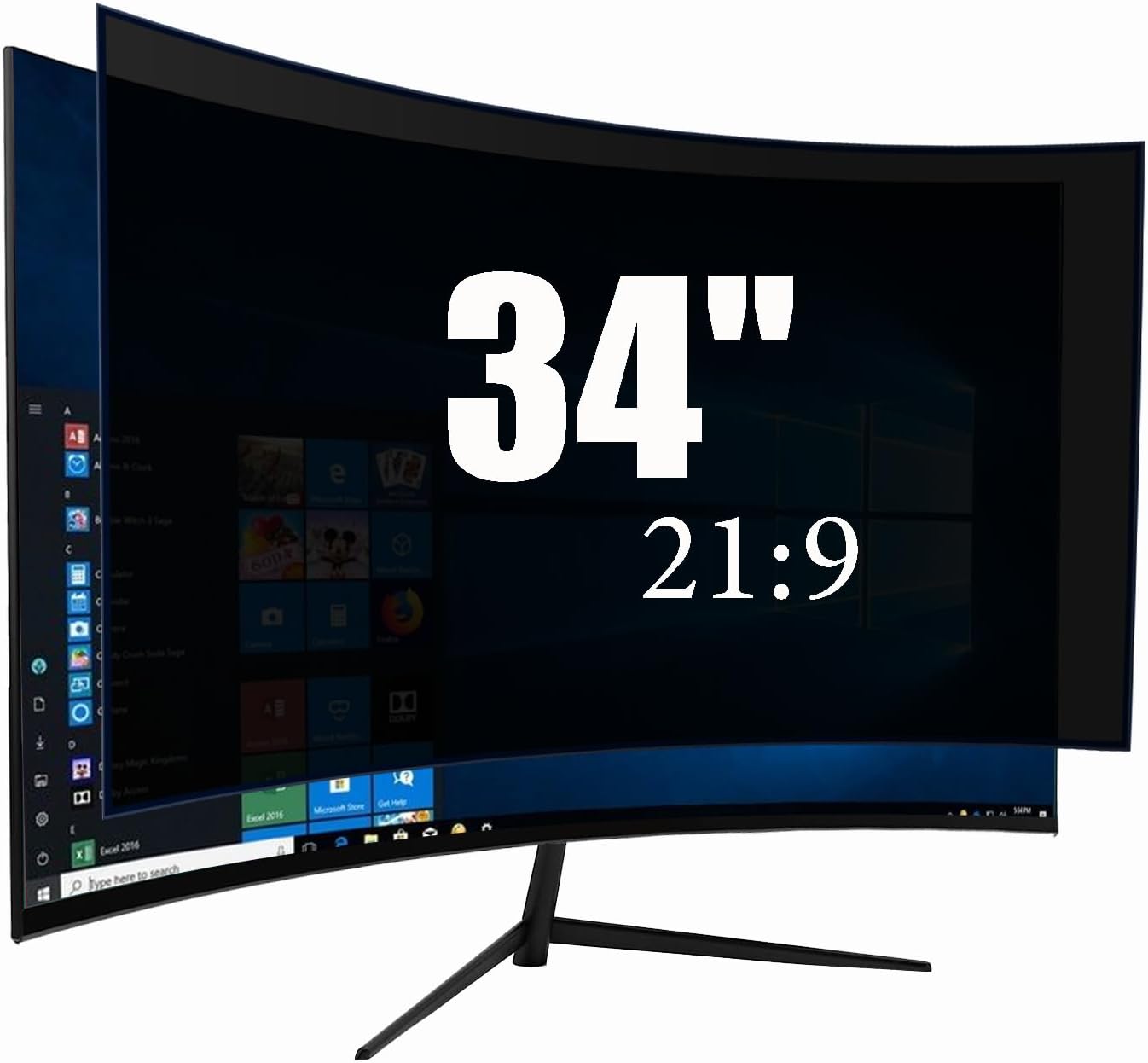 Computer Privacy Screen 34 Inch for 21:9 Widescreen Monitor, Anti Blue Light Screen Protector - Anti-Glare - Anti-Scratch Protector Film for Data confidentiality Privacy Shield, CYD-34.0-NEW