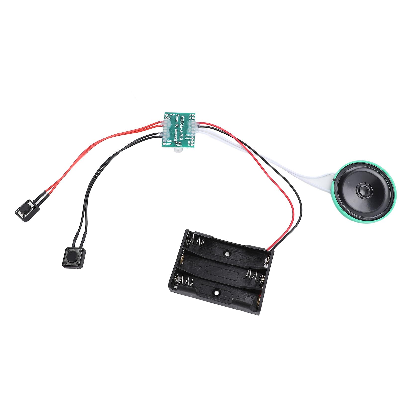 Voice Greeting Card Module 60 Seconds 10cm Cable Loop Playback DIY Sound Voice Recording Module for Crafts Toy