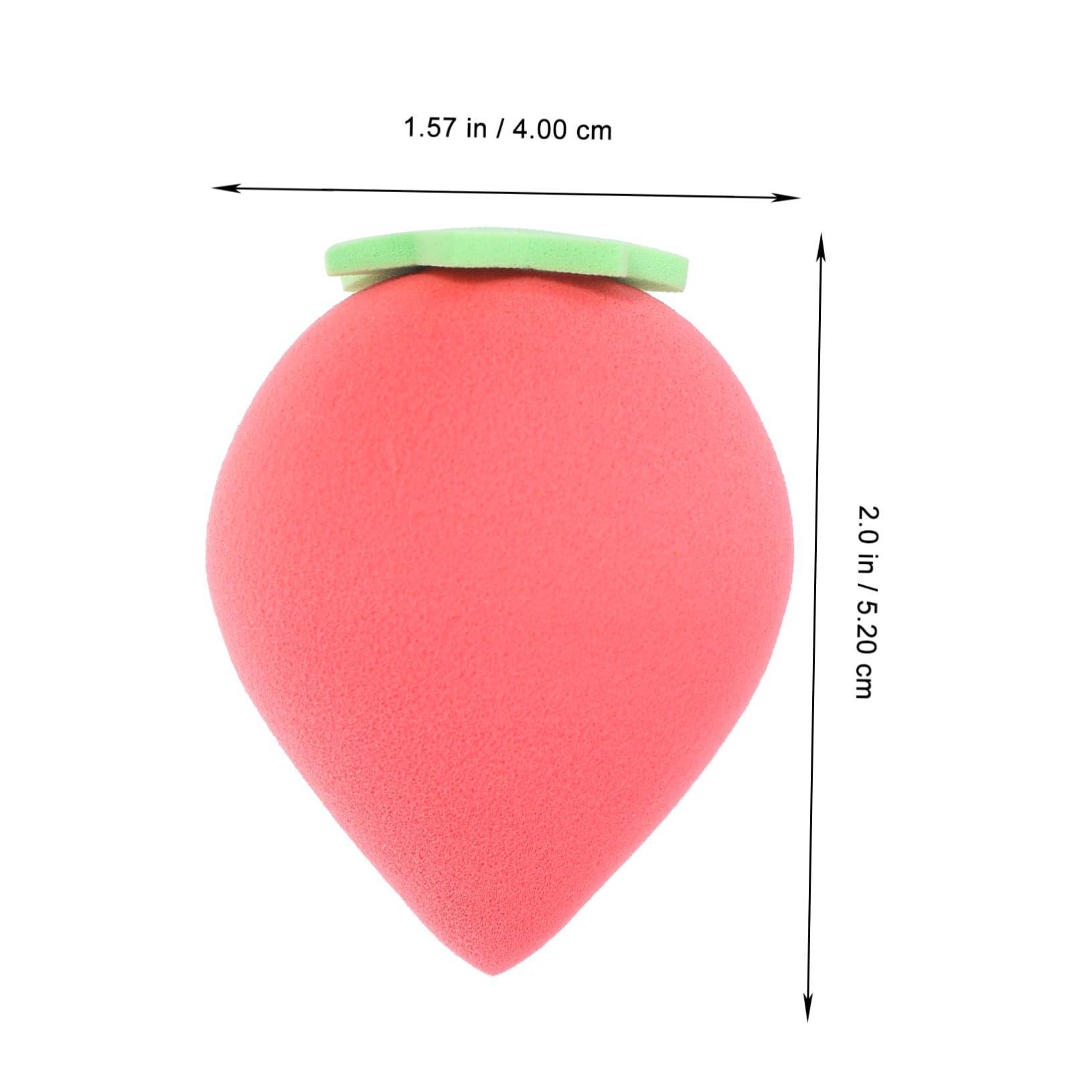 Ipetboom 4Pcs Fruit Shaped Makeup Powder Portable Dual Use Cosmetics Sponges for Women Cute Colors Pear Avocado Strawberry Lemon for Foundation Application