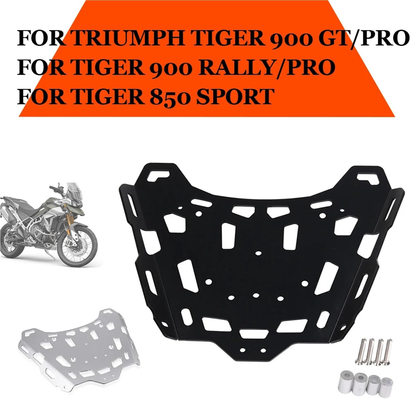 Uchwyt Topcase Pasuje do Triumph Tiger 900 Rally Pro GT 850 Sport Tylny bagażnik Półka wspornik bagażnika Tylna podpora motocyklowy Uchwyt Półki