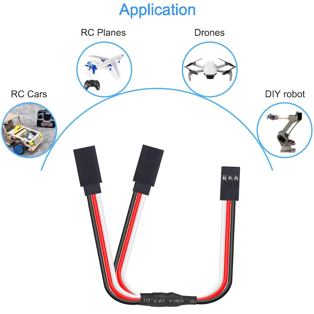 Amazon.co.jp: Xiatiaosann サーボ延長ケーブル JR分岐ケーブル