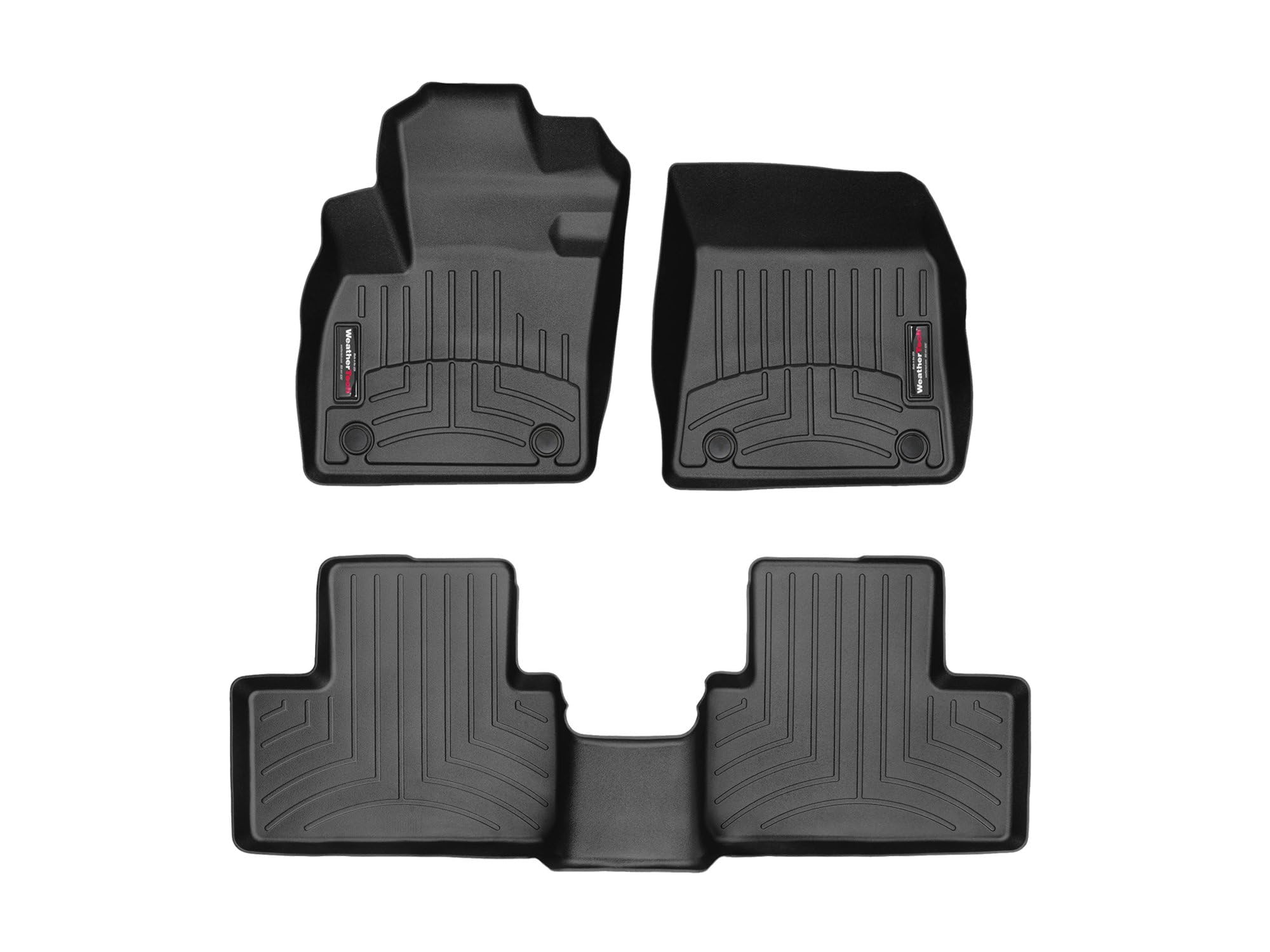 Custom Fit FloorLiners for Volvo XC40-1st & 2nd Row (441419-1-2), Black