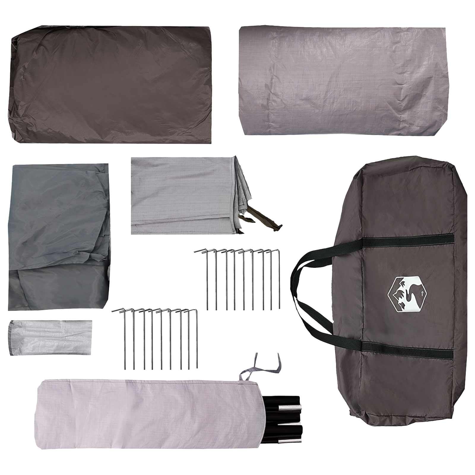 Zelt grün 427 x 305 x 205 cm Polyester und Stahl